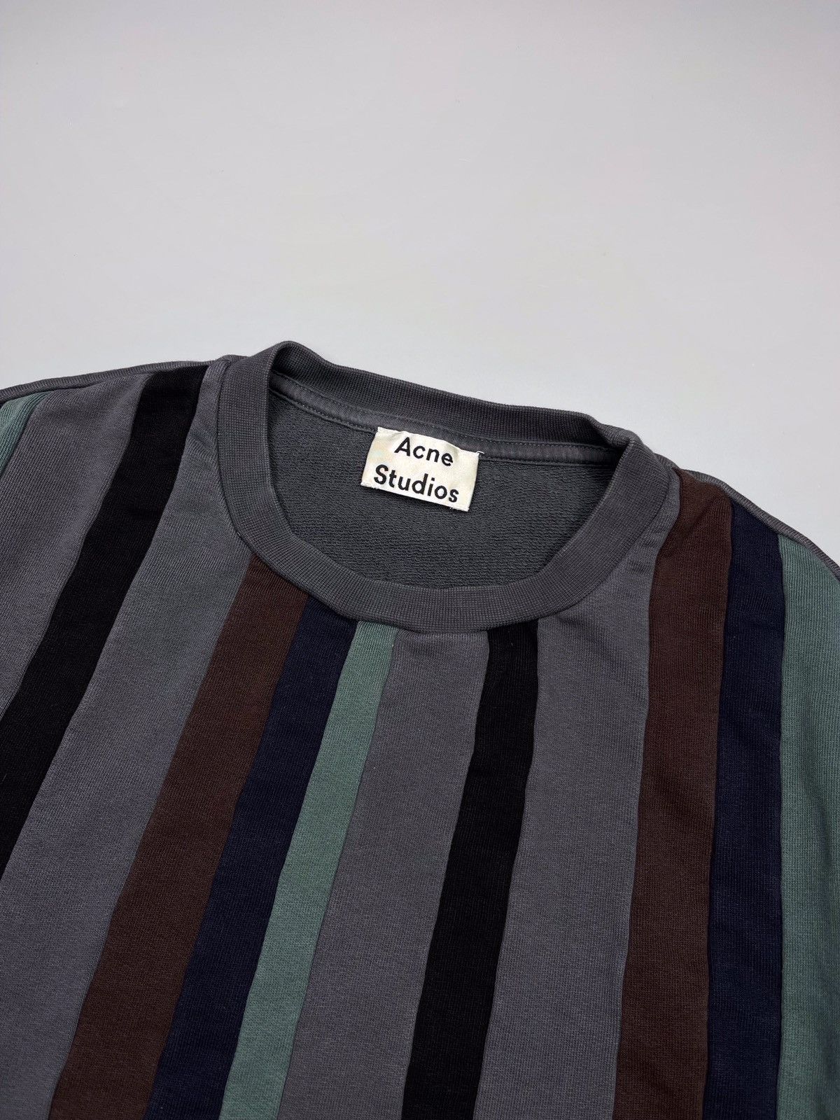 Acne Studios Acne Studios Stripped Sweatshirt Casey Stripes PSS16 Size US S / EU 44-46 / 1 - 4 Thumbnail