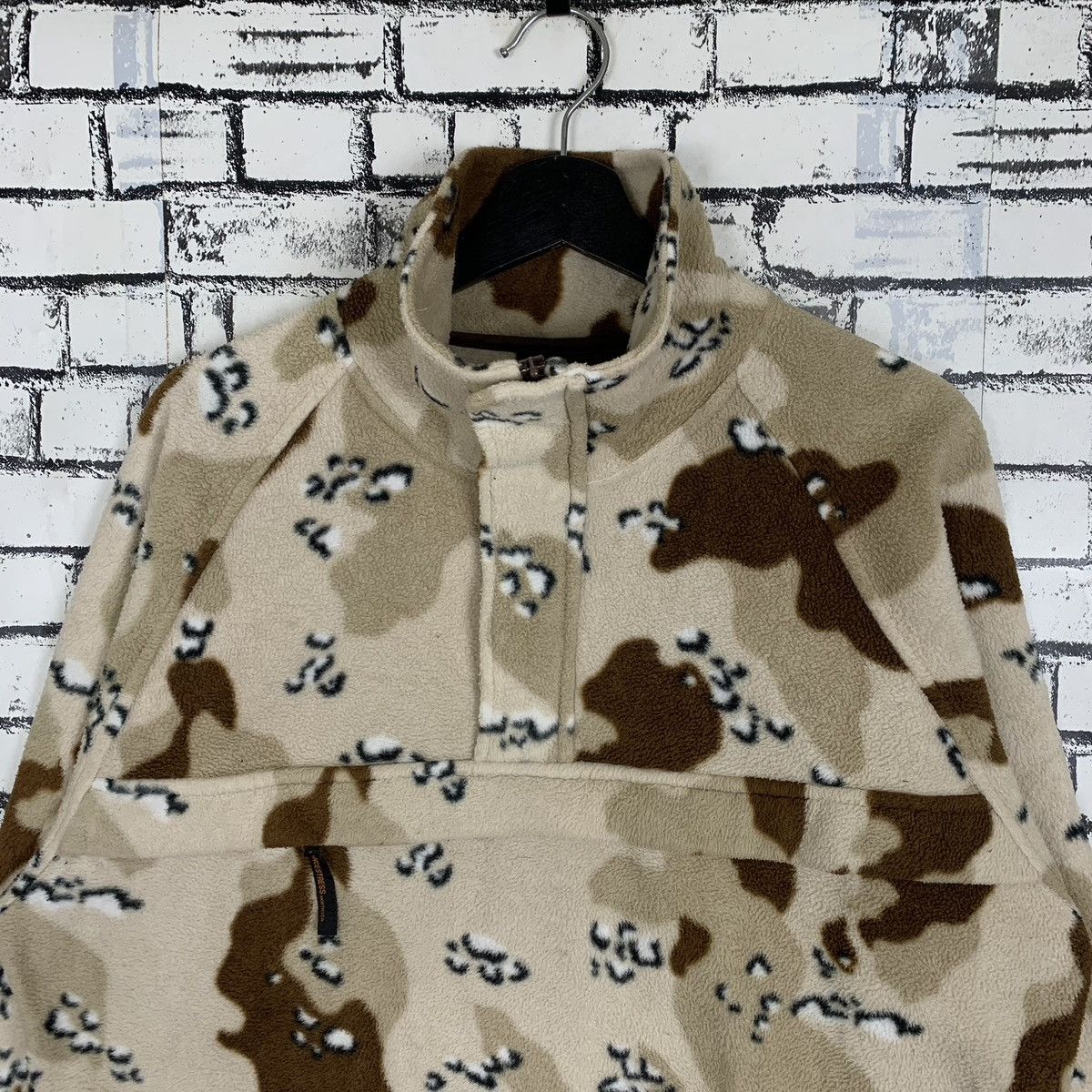 Other Vintage Military Fleece Camouflage Chocolate Chips Jacket Size US L / EU 52-54 / 3 - 3 Thumbnail