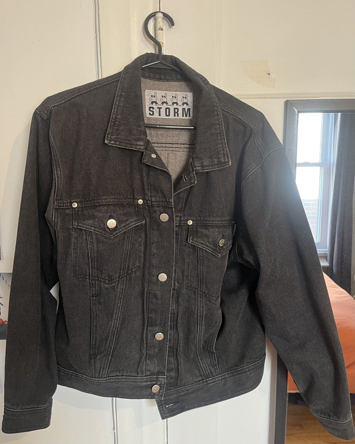 Other Storm London Black Denim Trucker Jacket Size US M / EU 48-50 / 2 - 1 Thumbnail