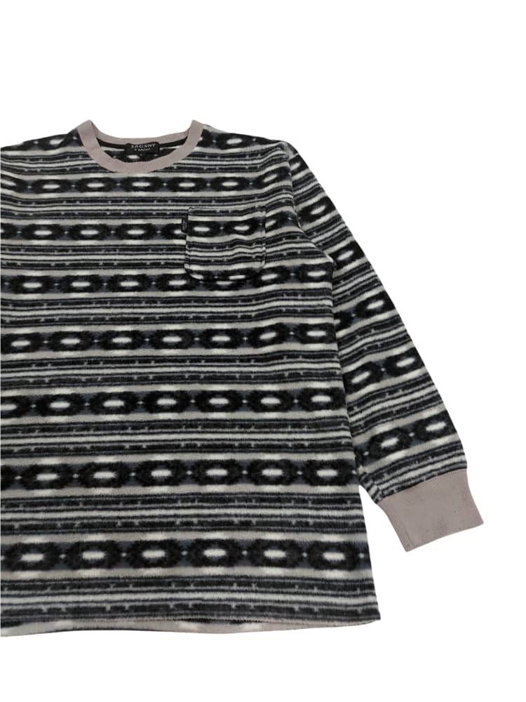 Yohji Yamamoto Rare! Vintage SACSNY Y'SSACS Yohji Yamamoto Patterned Fleece Size US M / EU 48-50 / 2 - 4 Thumbnail