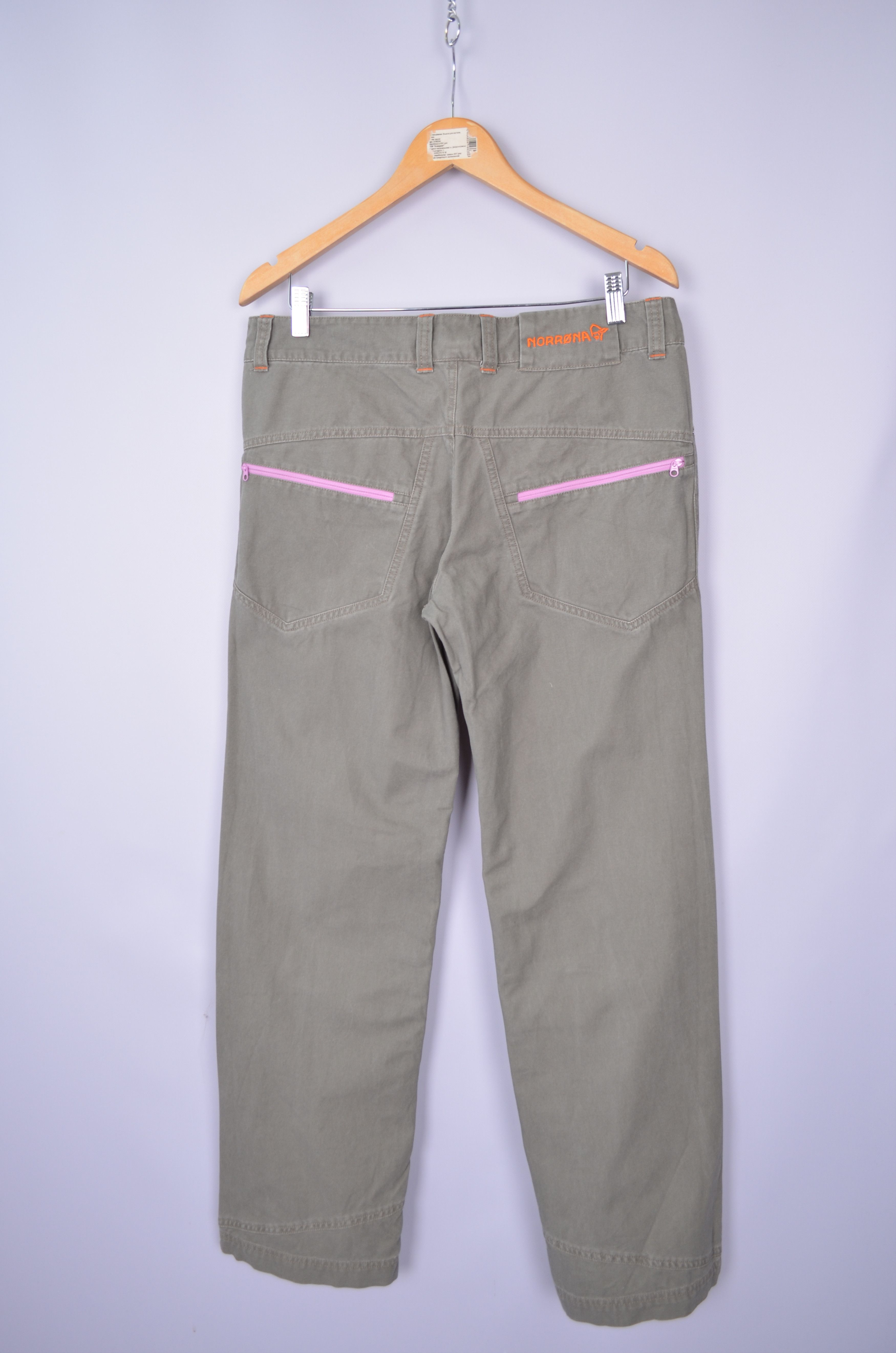 Norrona Norrona Canvas Pants Womens Grey Beige Bungee Cord Size L Size 32" / US 10 / IT 46 - 10 Thumbnail