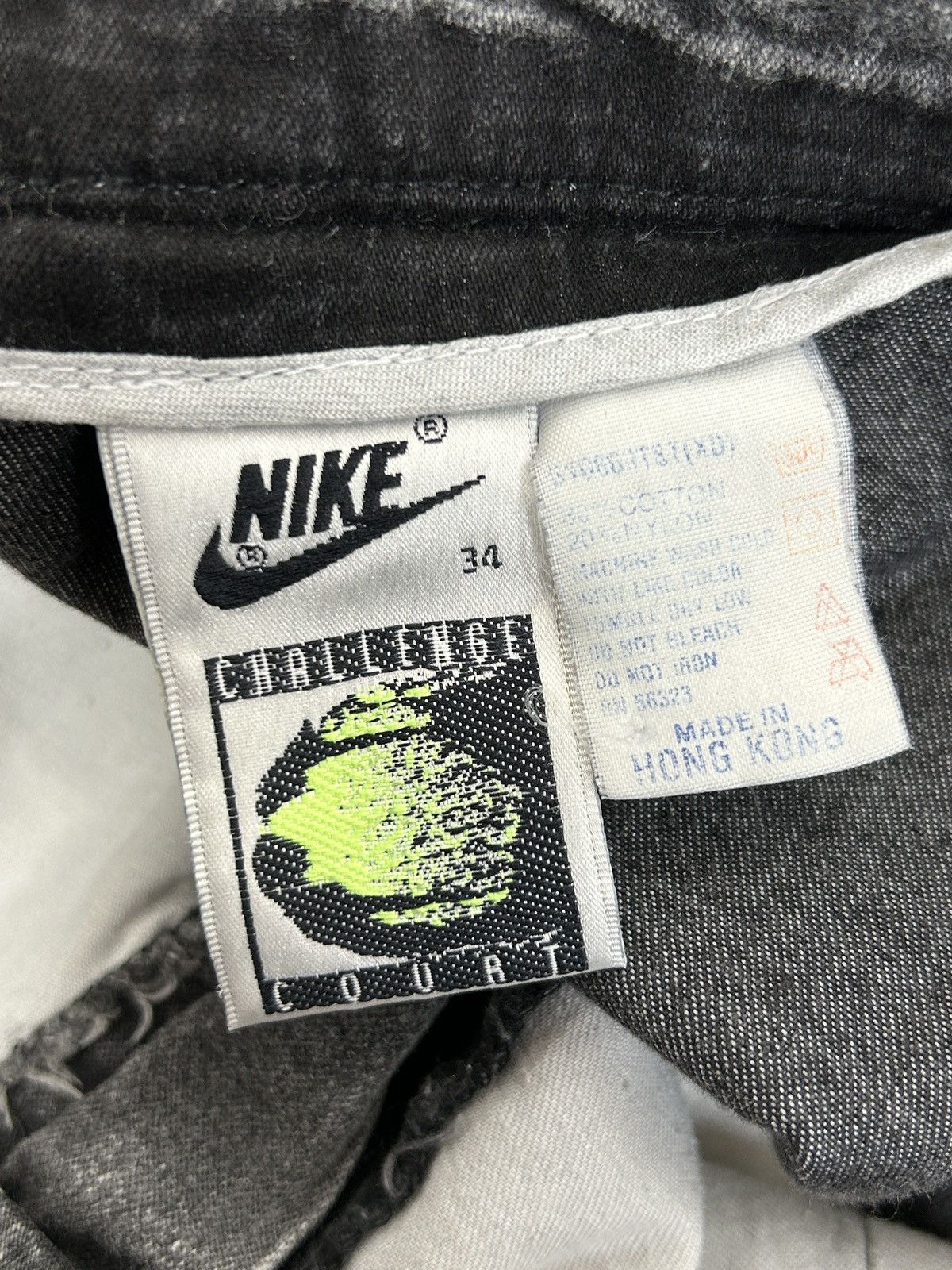 Nike 90s Nike Challenge Court Agassi Tennis Acid Wash Shorts 34 Size US 34 / EU 50 - 9 Thumbnail