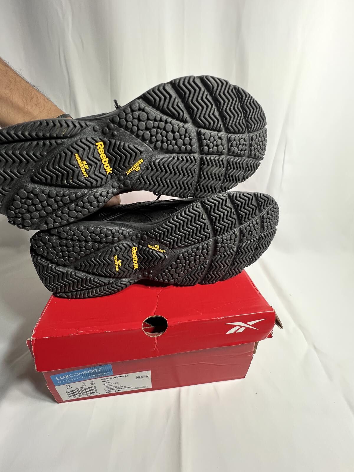 Reebok Reebok Work N Cushion 4.0 Men's Walking Shoes Size 9 Black Size US 9 / EU 42 - 3 Thumbnail