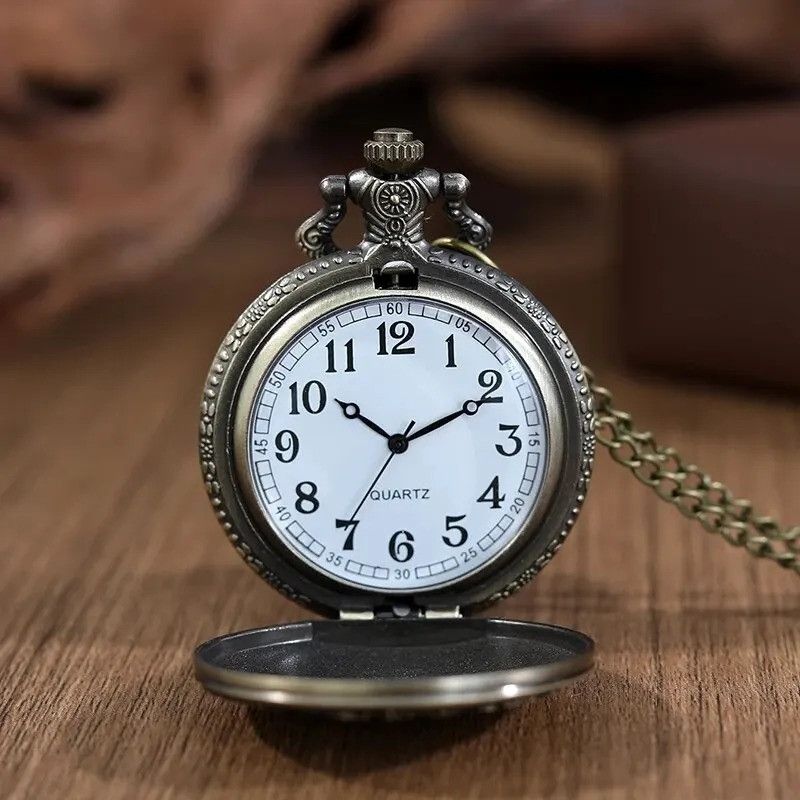 Other Flower Pocket Watch Quartz Pendant Necklace Gift For Him Size ONE SIZE - 9 Thumbnail