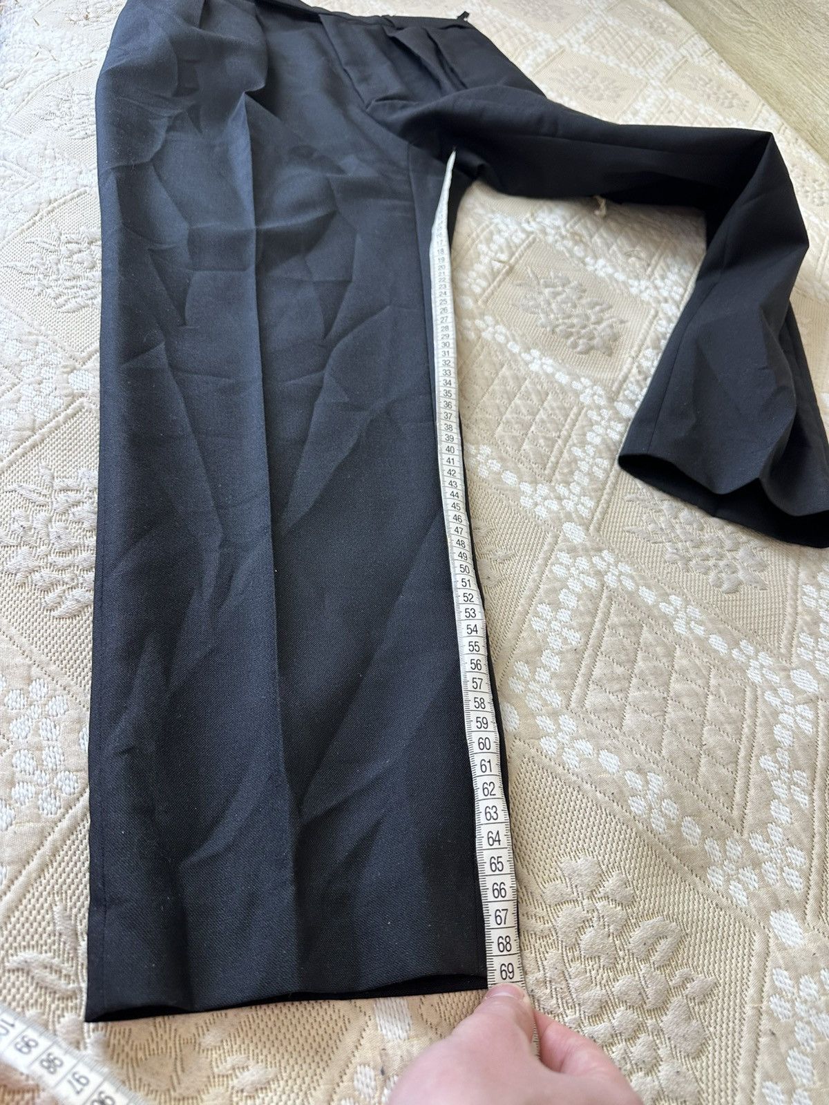 Celine 🔥 Celine Paris Black Mohair Wool Trousers 48 IT Pants Men Size 48R - 21 Thumbnail