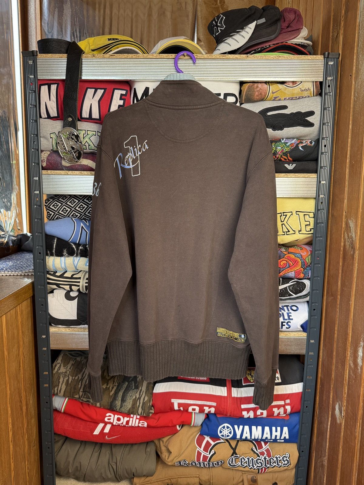 La Martina Vintage La Martina Brown Zip Sweatshirt Size US XXL / EU 58 / 5 - 2 Thumbnail