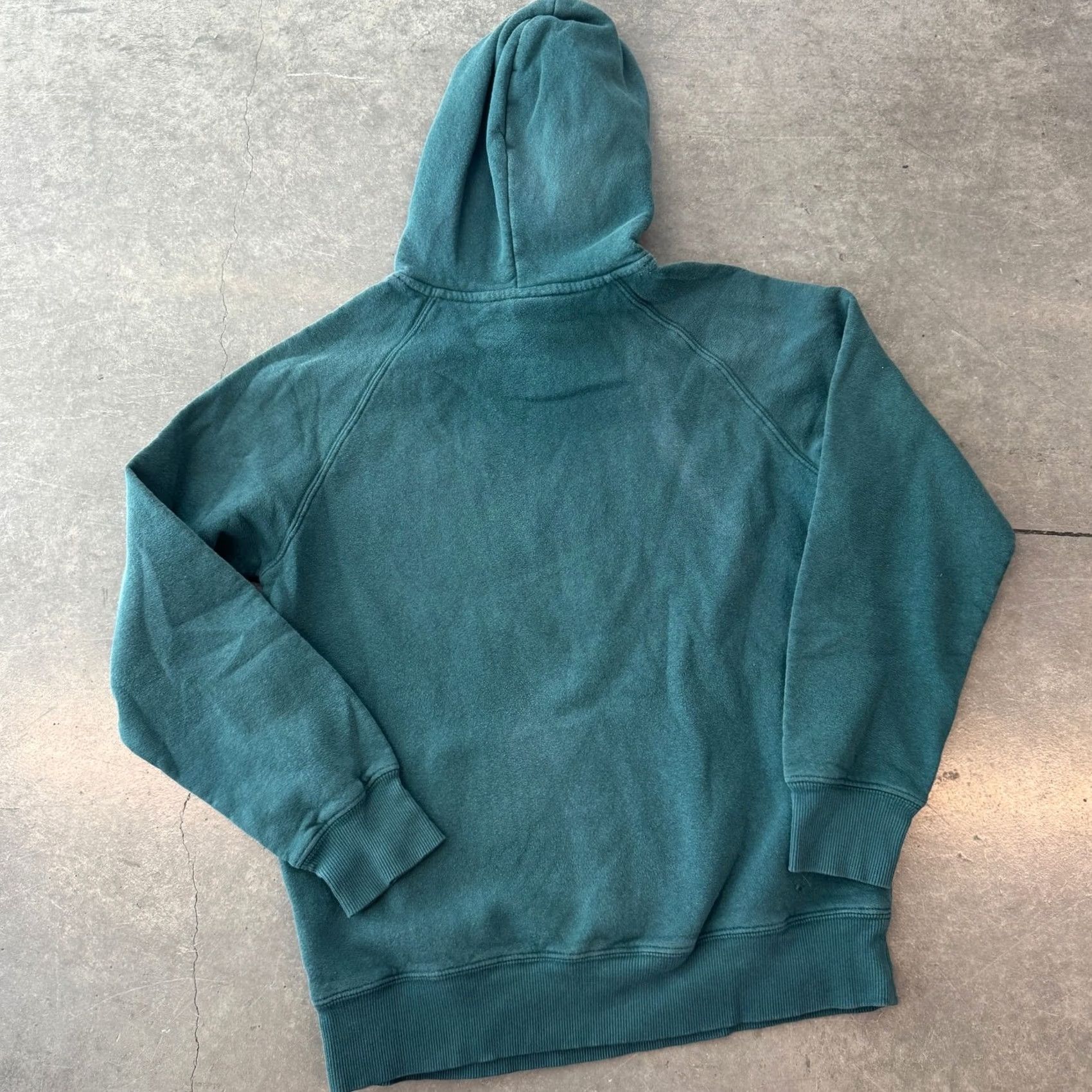 The North Face VINTAGE The North Face Logo Teal Graphic Hoodie Sweatshirt Pullover Women M Blue Size M / US 6-8 / IT 42-44 - 2 Thumbnail
