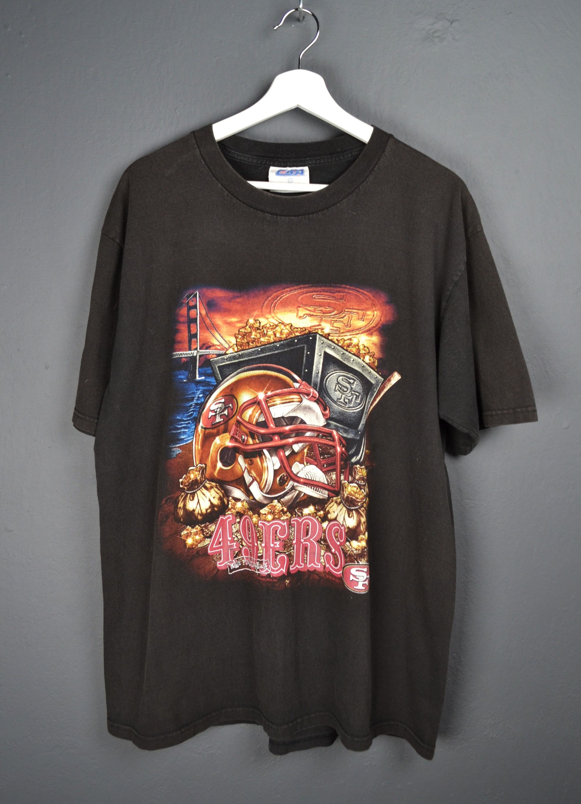 Vintage 00s San Francisco 49ers T-Shirt XL "Going For The Gold" Size US XL / EU 56 / 4 - 1 Thumbnail