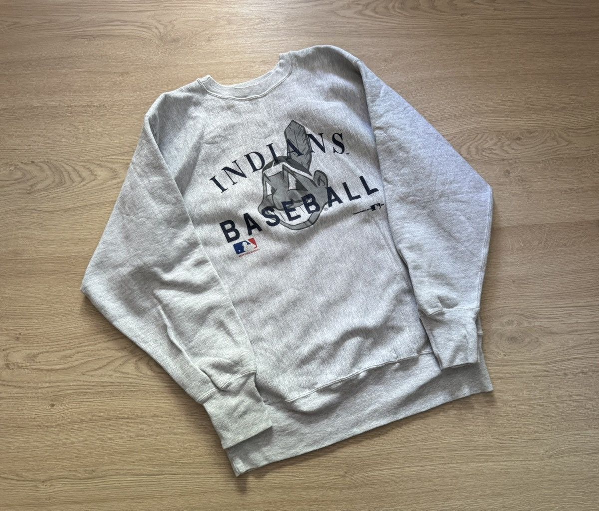 Champion Vintage 90’s 1994 Champion Indians Baseball MLB Sweatshirt Size US XL / EU 56 / 4 - 1 Thumbnail