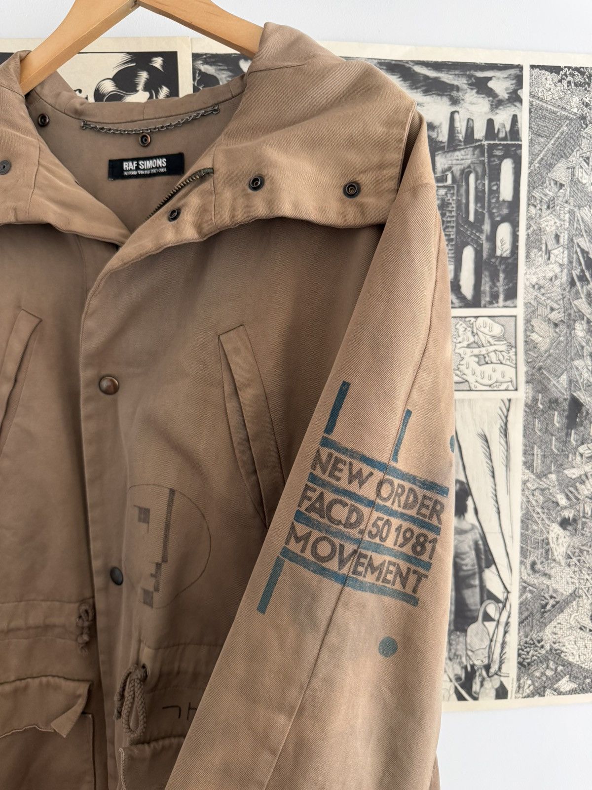Raf Simons Raf Simons “Dazzle Ships” New Order Parka Size US M / EU 48-50 / 2 - 3 Thumbnail