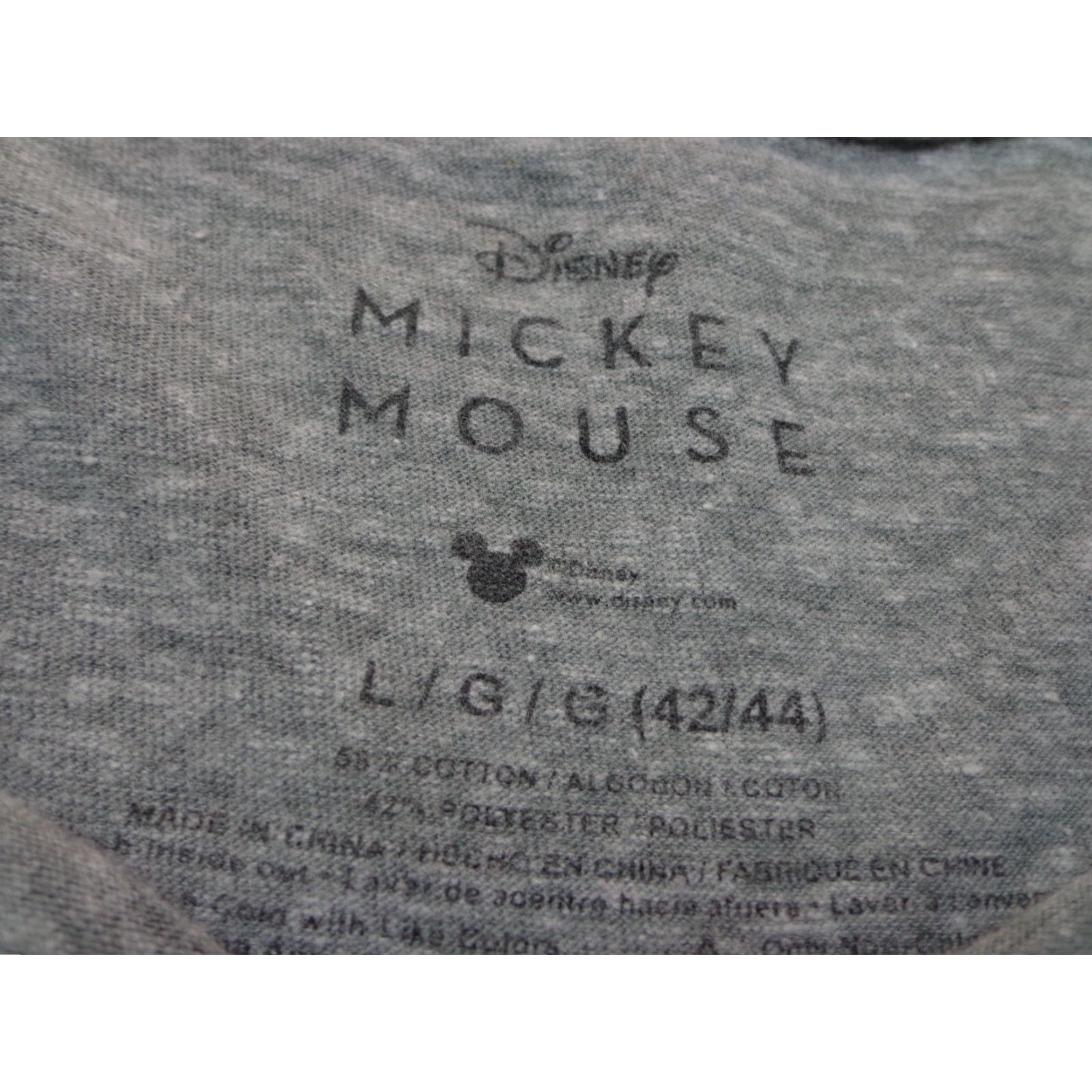 Disney VINTAGE Disney Mickey Mouse Classic Distressed Graphic Men's Gray Heather T-Shirt Large Size US L / EU 52-54 / 3 - 3 Thumbnail