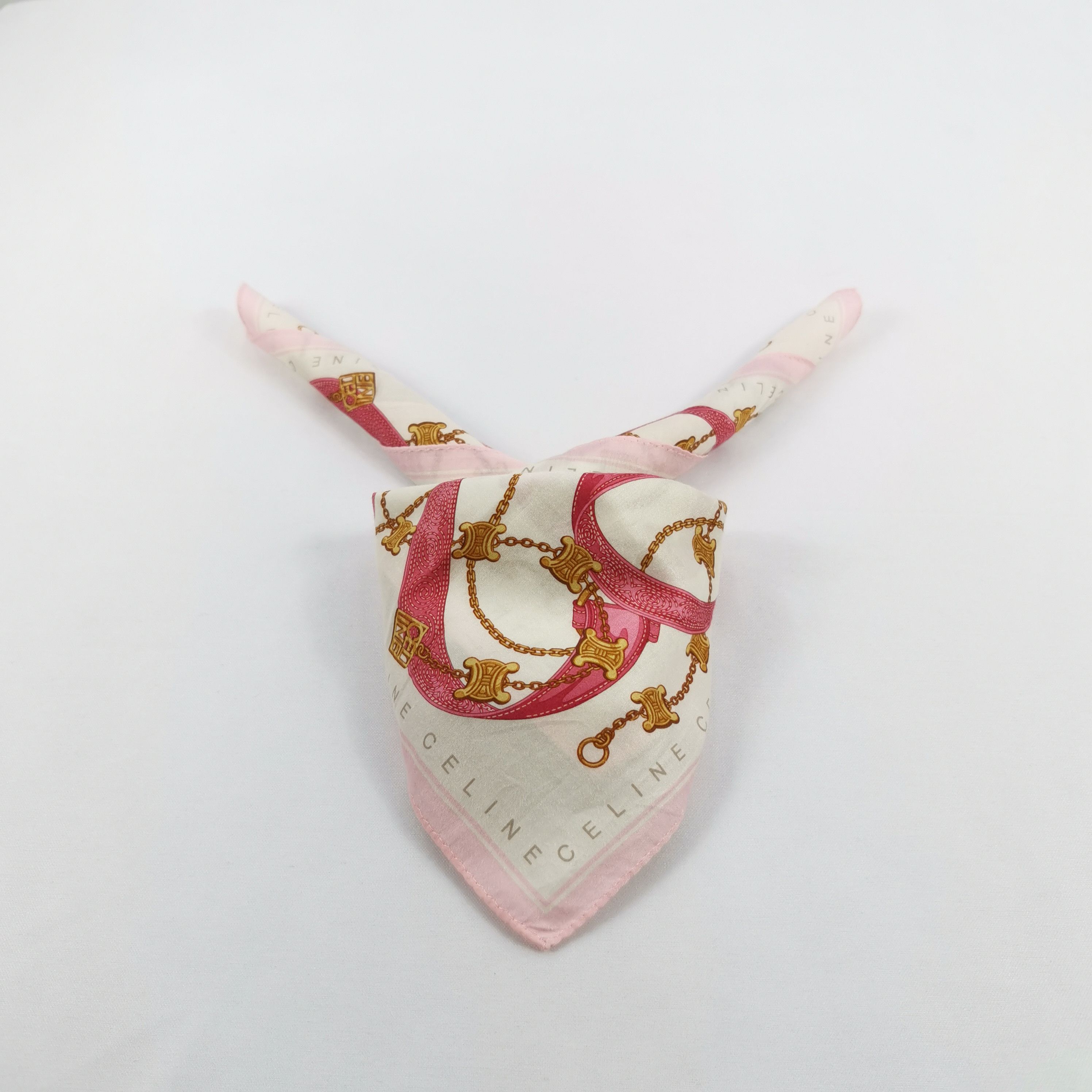 Celine Vintage Celine Handkerchief Bandana Pocket Square Size ONE SIZE - 1 Thumbnail