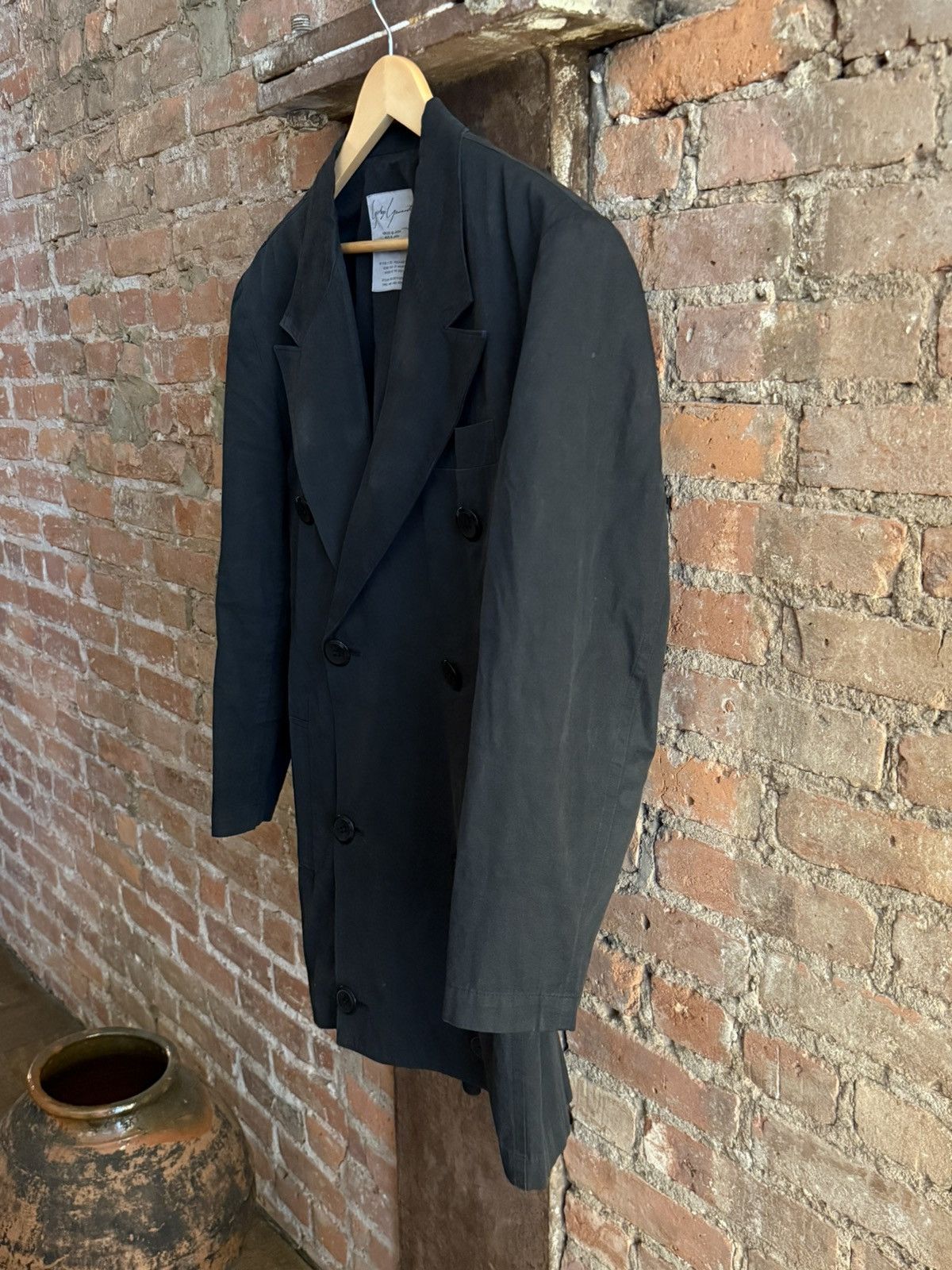 Yohji Yamamoto Vintage Yohji Cotton Tailored Jacket Size US M / EU 48-50 / 2 - 3 Thumbnail