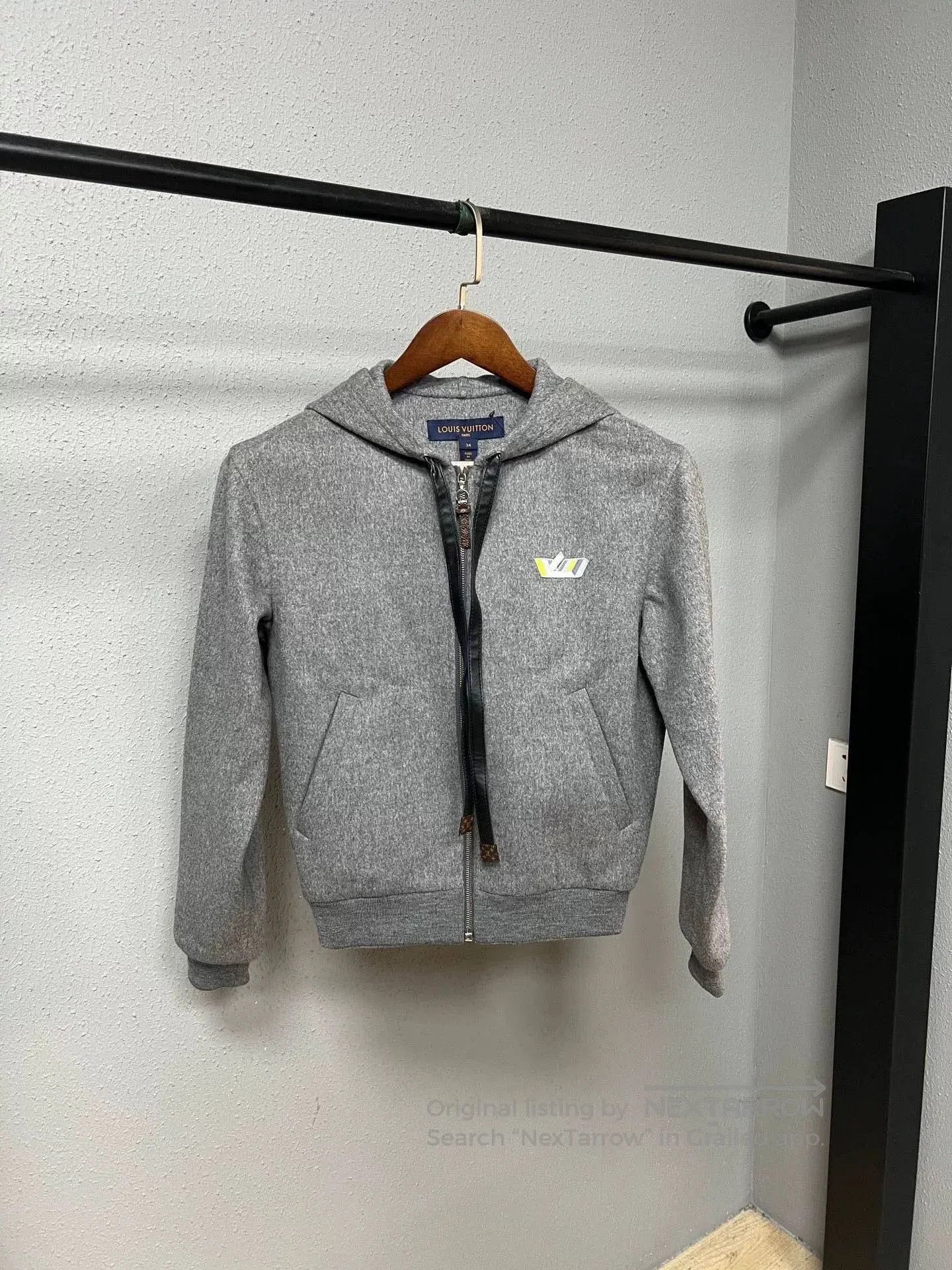 Louis Vuitton louis vuitton gray rabbit fur zip hoodie. Size XS / US 0-2 / IT 36-38 - 1 Thumbnail