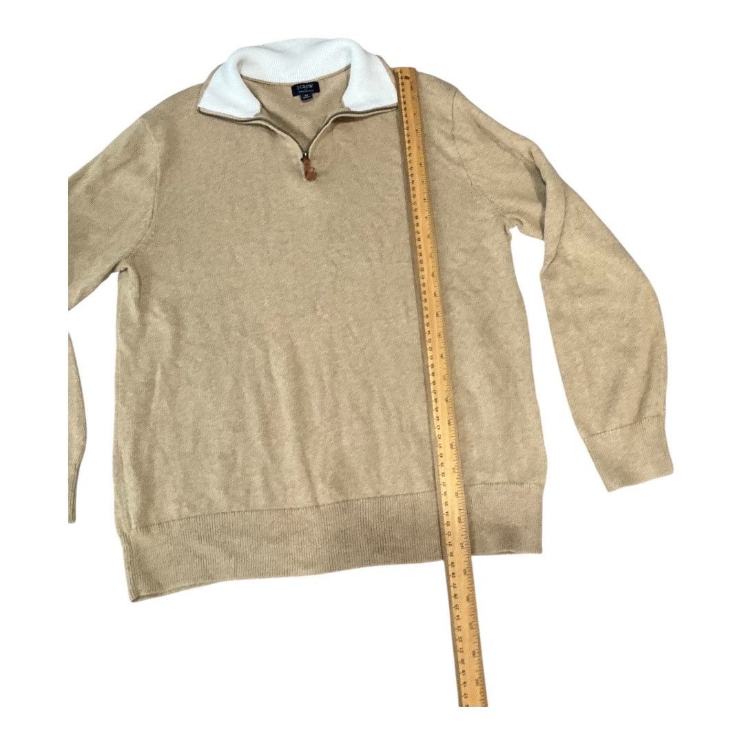 J.Crew J. Crew Sweater Women Tan Medium 100% Cotton Size M / US 6-8 / IT 42-44 - 4 Thumbnail