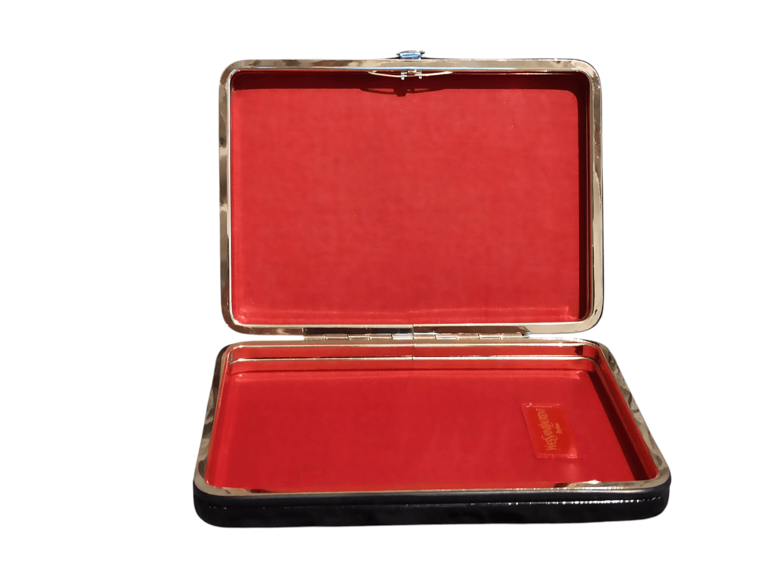 Yves Saint Laurent YSL Vintage Women’s Patent Leather Clutch / Makeup Case Size ONE SIZE - 9 Thumbnail