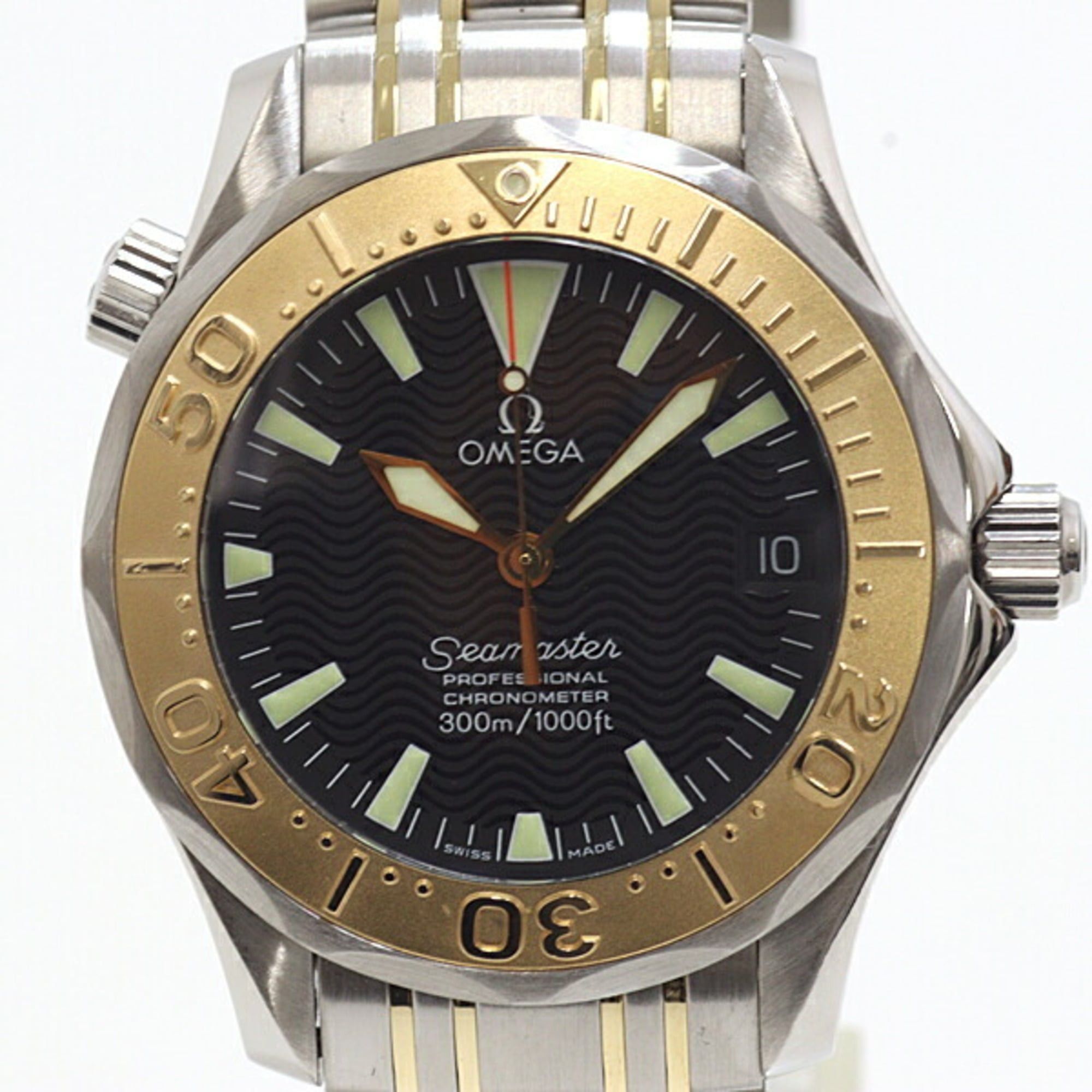 Omega Omega 2453.50 Seamaster 300 Professional Boys' Watch SS/YG Black Dial Automatic Size ONE SIZE - 1 Thumbnail