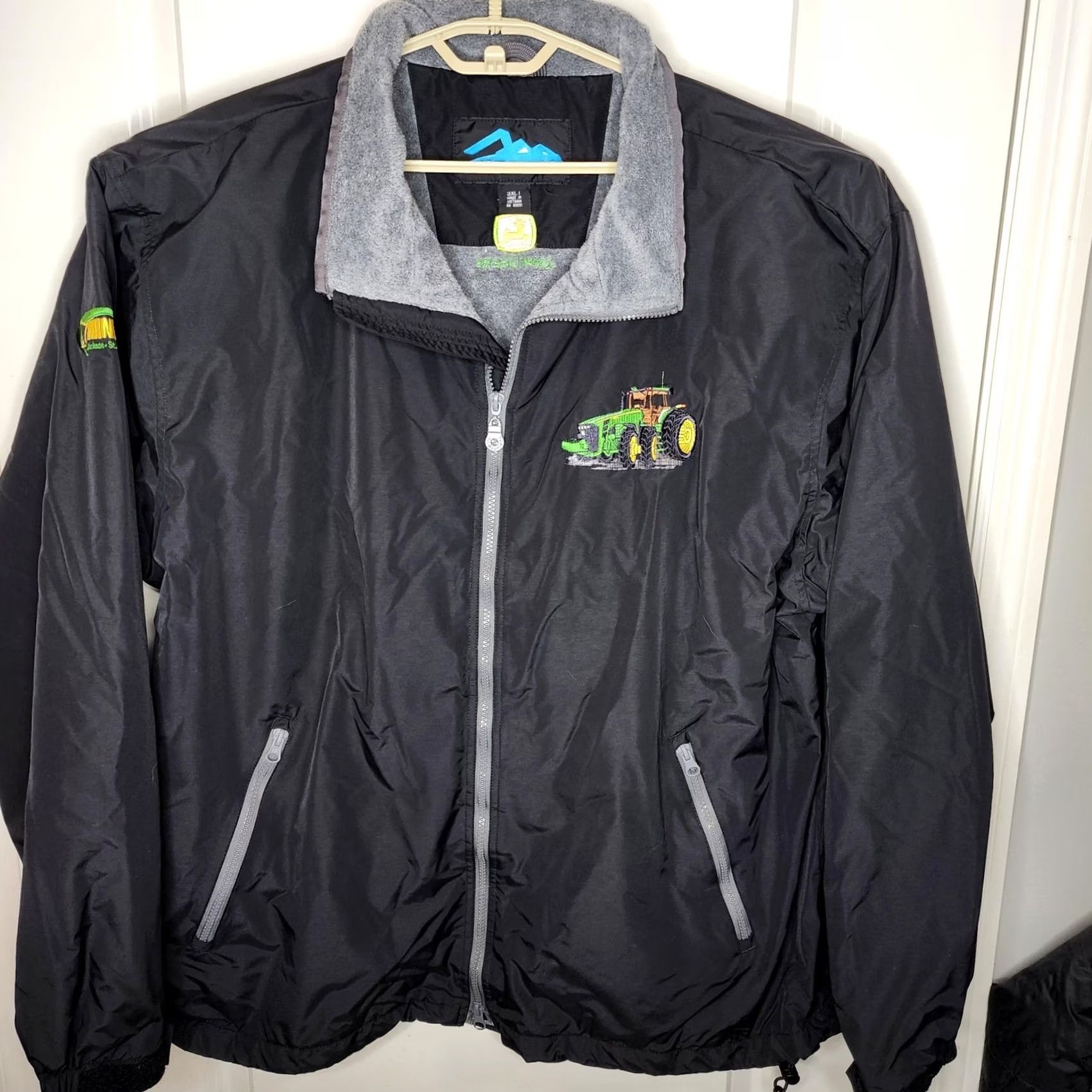 John Deere John Deere Jacket 3XL Black Mens Polyester Fleece Lined Zip Outdoor Tractor Size US XXL / EU 58 / 5 - 2 Thumbnail