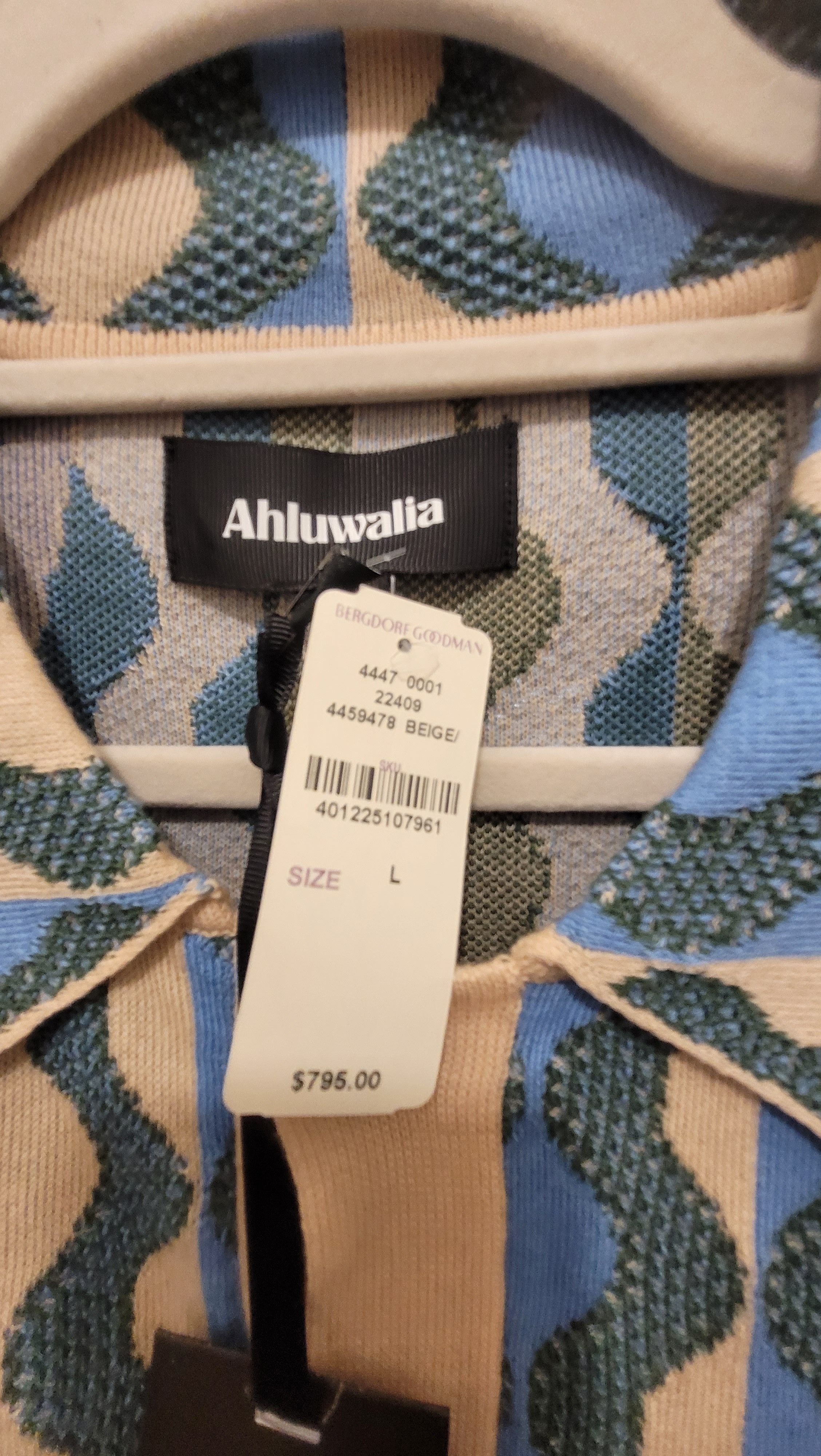 Ahluwalia AHLUWALIA Katrina Wave-Jacquard Shirt Size US L / EU 52-54 / 3 - 5 Thumbnail