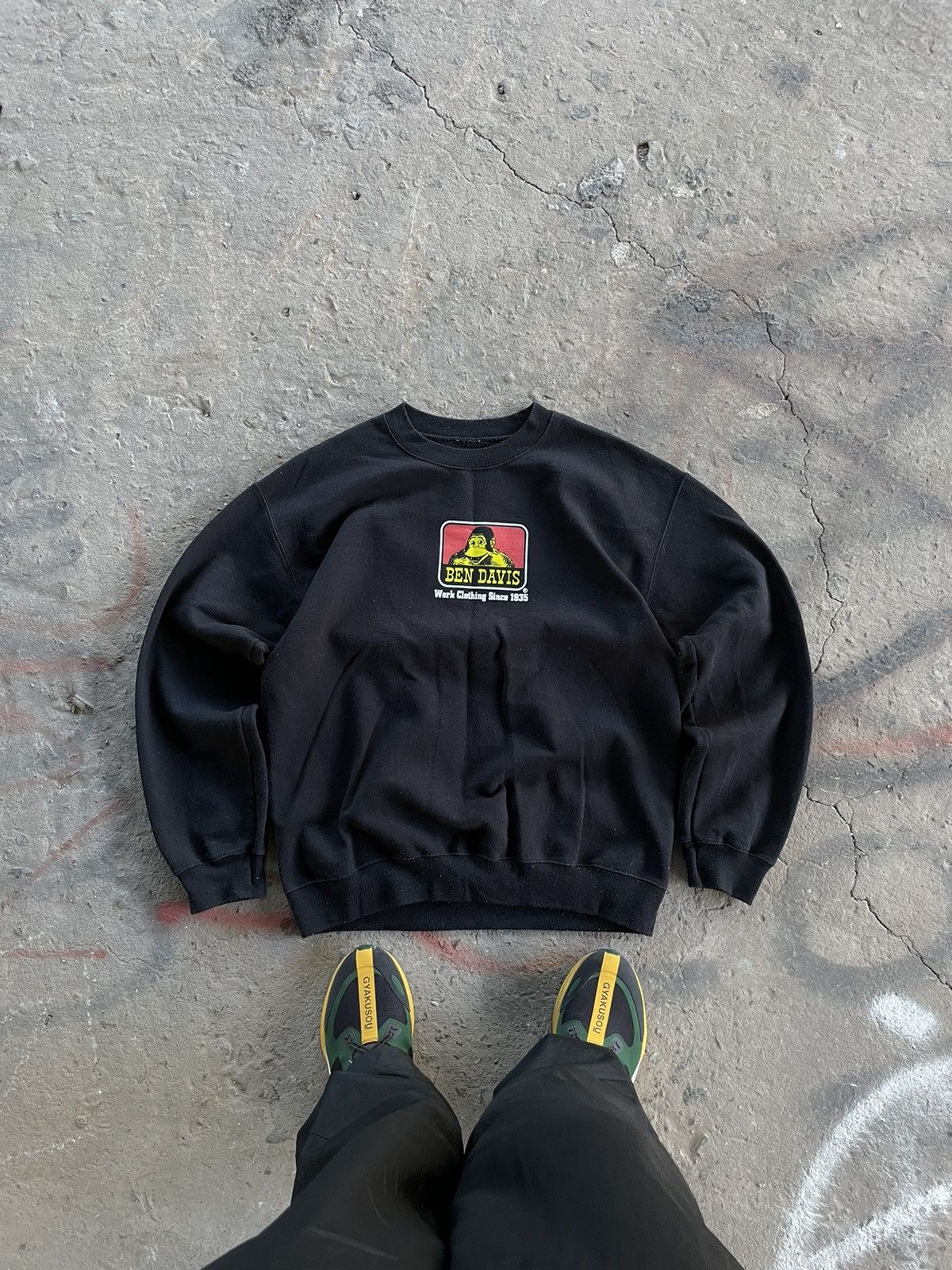 Ben Davis × Vintage VINTAGE BEN DAVIS WORKWEAR SWEATSHIRT Size US M / EU 48-50 / 2 - 1 Thumbnail