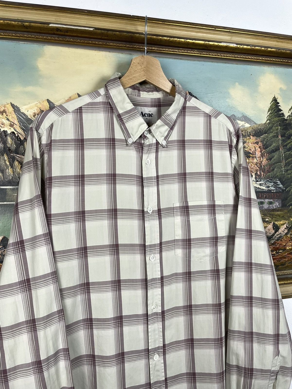 Acne Studios Acne Studios Shirt Checkered Luxury Designer Old Money Size US M / EU 48-50 / 2 - 4 Thumbnail