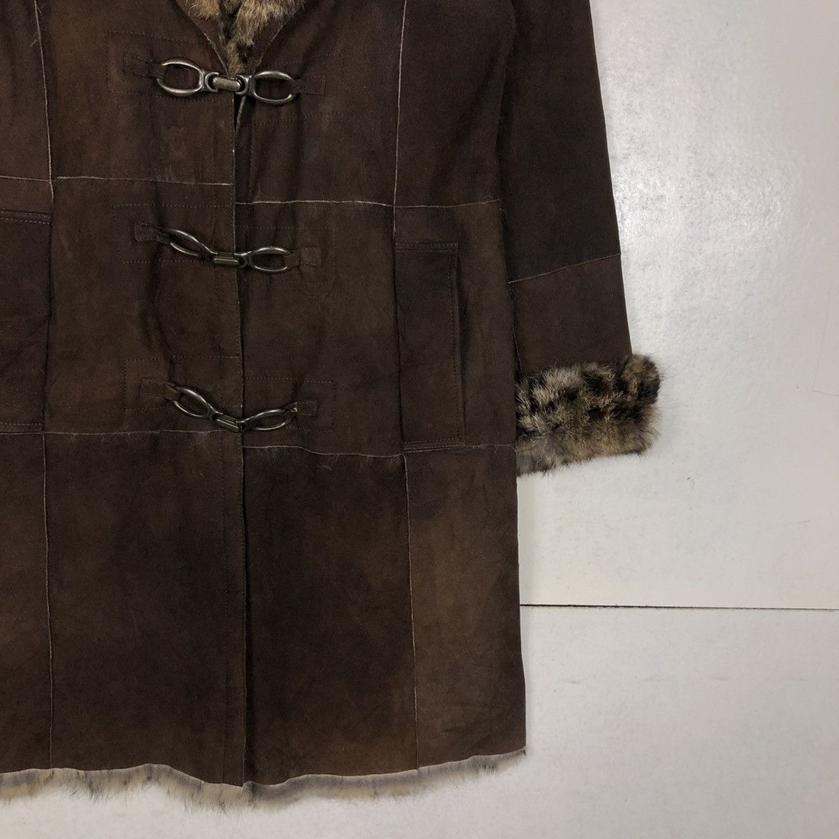 Vintage 📌VINTAGE BIKER SHEARLING LEATHER JACKET GEORGES RECH PARIS Size US M / EU 48-50 / 2 - 7 Thumbnail