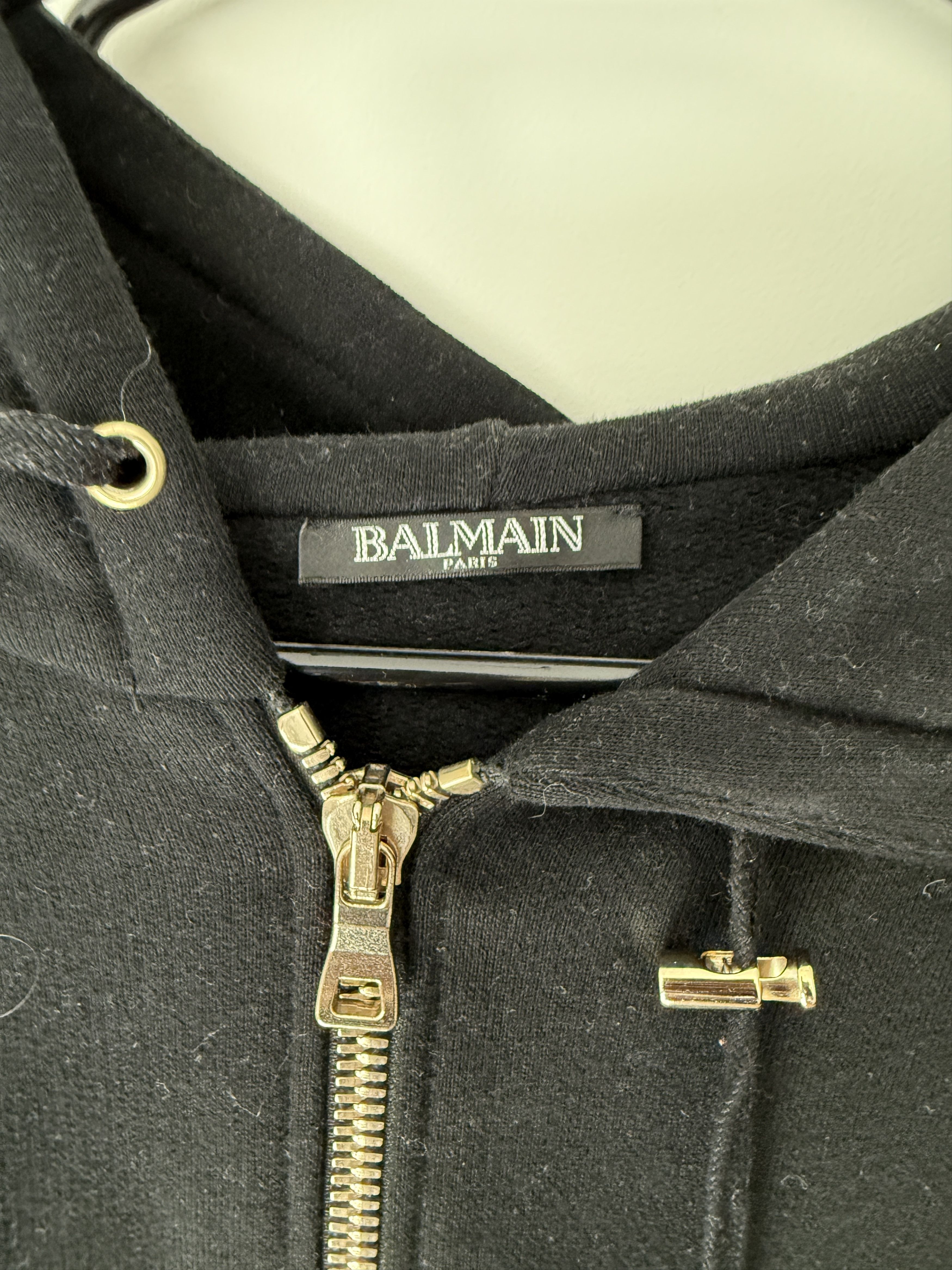 Balmain Balmain Tiger Graphic Zip Hoodie – Black/Gold (Size XL) Size US XL / EU 56 / 4 - 3 Thumbnail