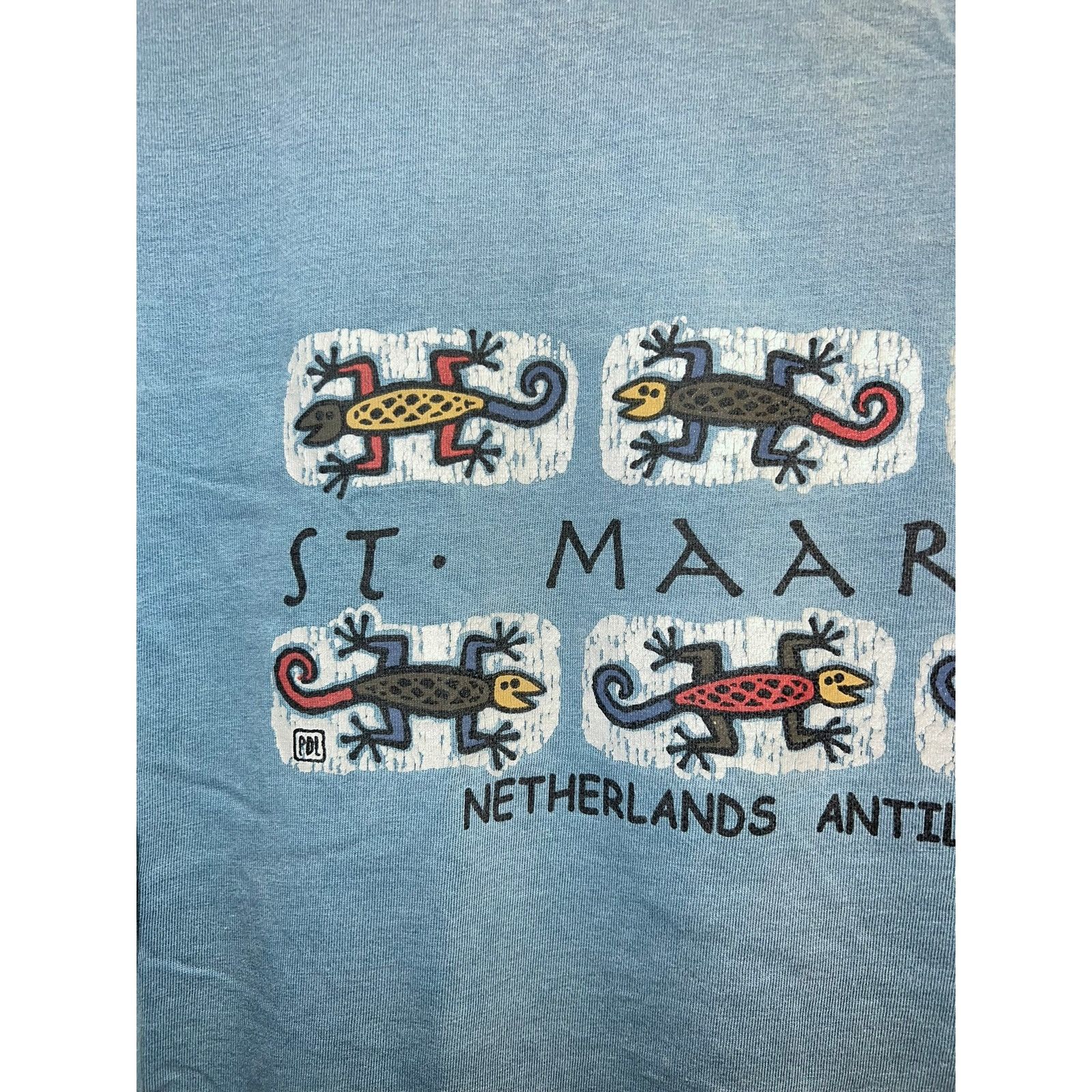 Vintage Vintage St Maarten Shirt Netherlands Antilles Lizard Art XL Size US XL / EU 56 / 4 - 6 Thumbnail