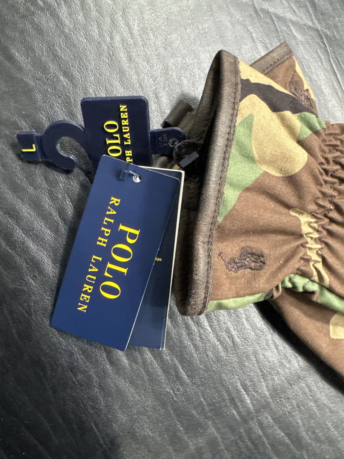 Polo Ralph Lauren POLO RALPH LAUREN CAMO GLOVES SZ LARGE Size ONE SIZE - 4 Thumbnail