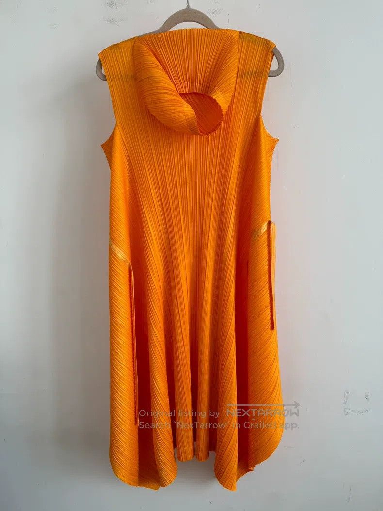 Issey Miyake Issey Miyake Orange Dress Size L / US 10 / IT 46 - 2 Thumbnail