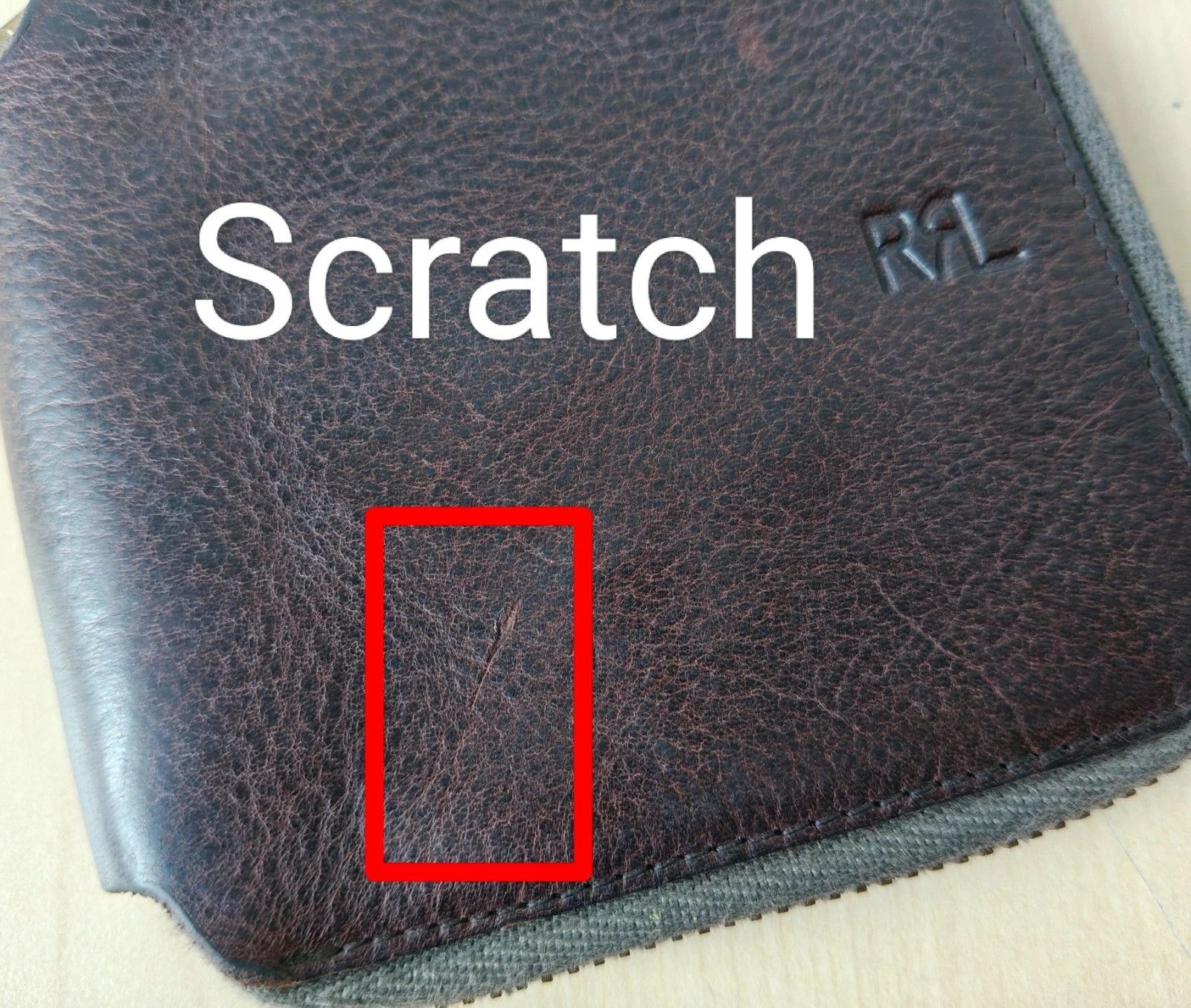 RRL Ralph Lauren Double RL Leather Zip Wallet FTP - 5002 Size ONE SIZE - 12 Thumbnail