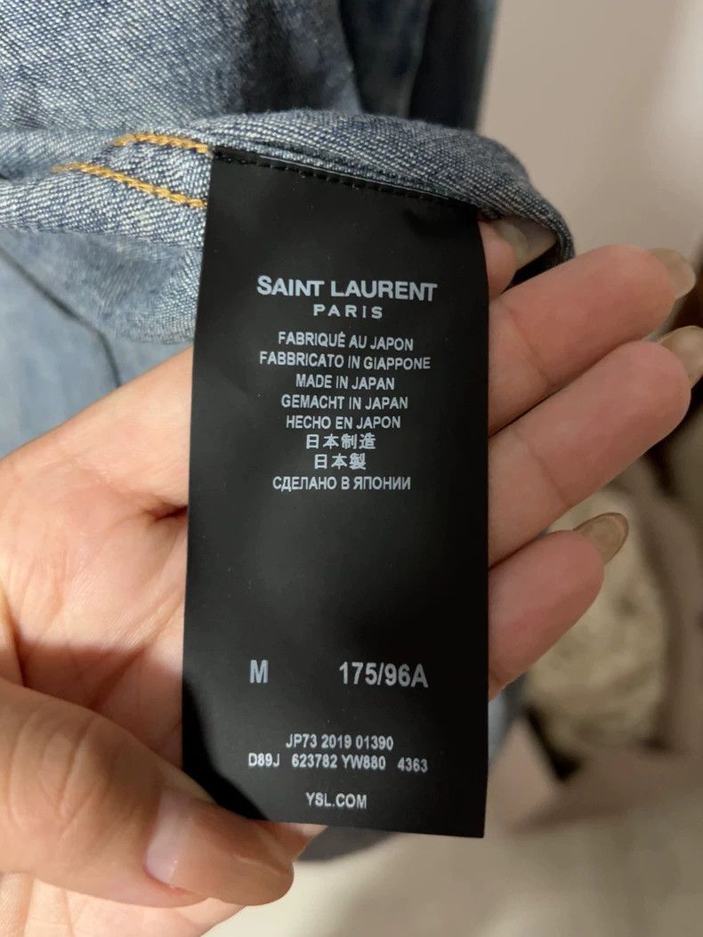Saint Laurent Paris Saint Laurent Paris Denim shirt 2505-Nextarrow Size US M / EU 48-50 / 2 - 3 Thumbnail