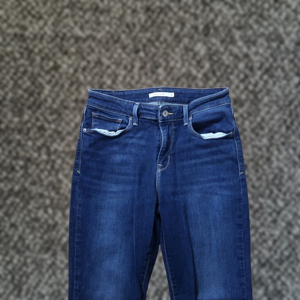 Levi's Levi's Mid Rise Skinny Jeans Womens 8 Blue Stretch Denim Jeans Skinny Pants Ladies 8 Blue Size 30" / US 8 / IT 44 - 1 Thumbnail