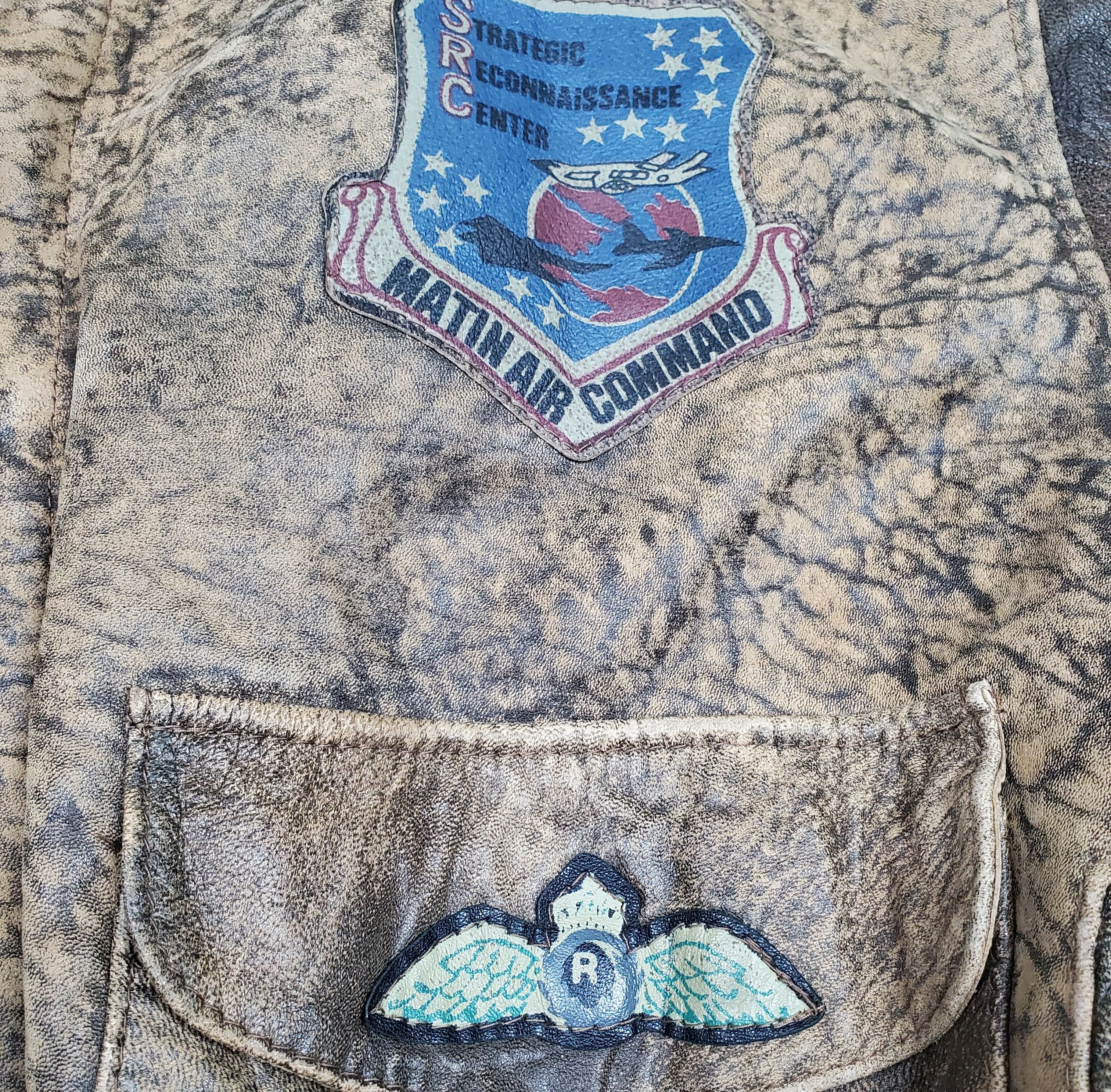Vintage 🔥Vintage Leather Jacket Matin Air Commmand🔥 Size US L / EU 52-54 / 3 - 13 Thumbnail