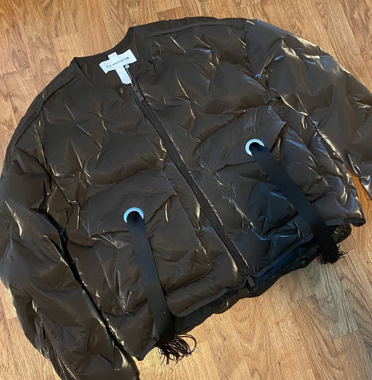 A. A. Spectrum A. A. Spectrum SSENSE Exclusive Brown Cyberen Down Jacket Size US S / EU 44-46 / 1 - 1 Thumbnail