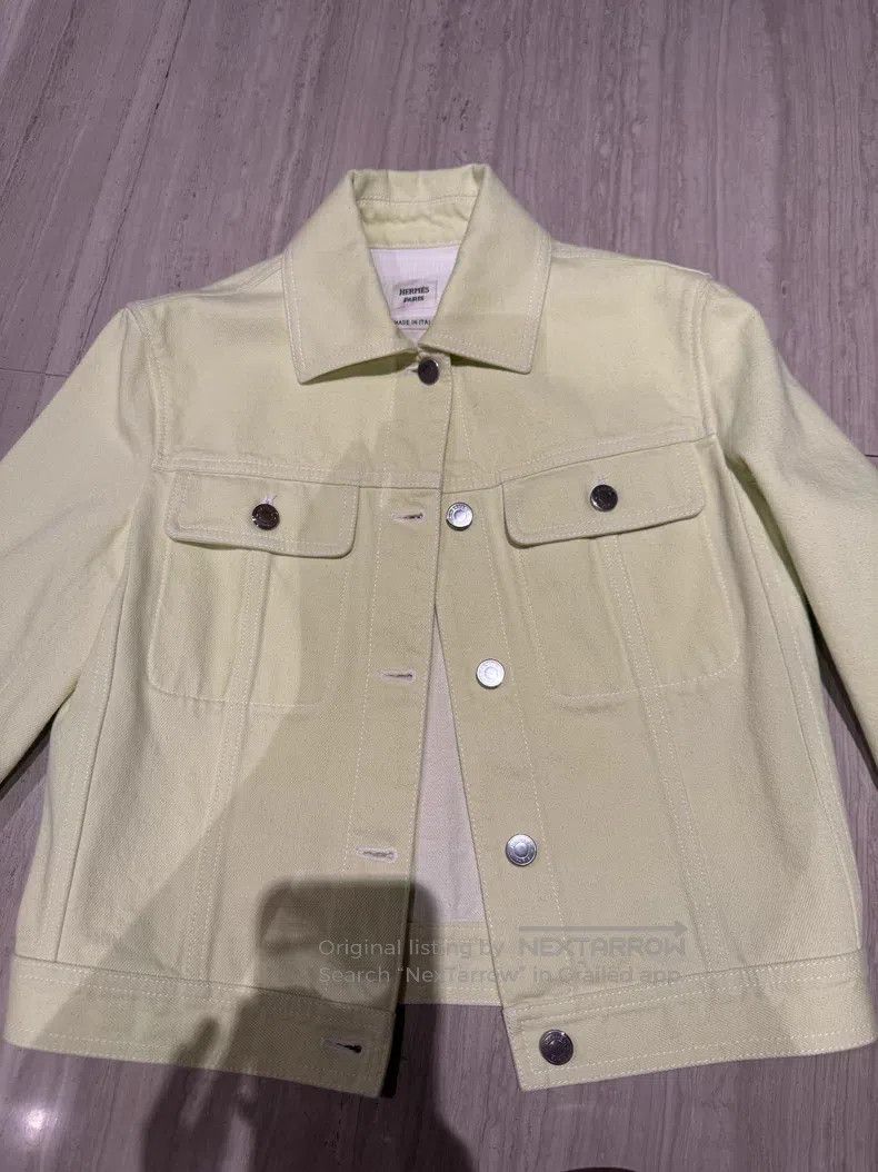 Hermes Hermes Bud Yellow Denim Jacket Size XS / US 0-2 / IT 36-38 - 3 Thumbnail