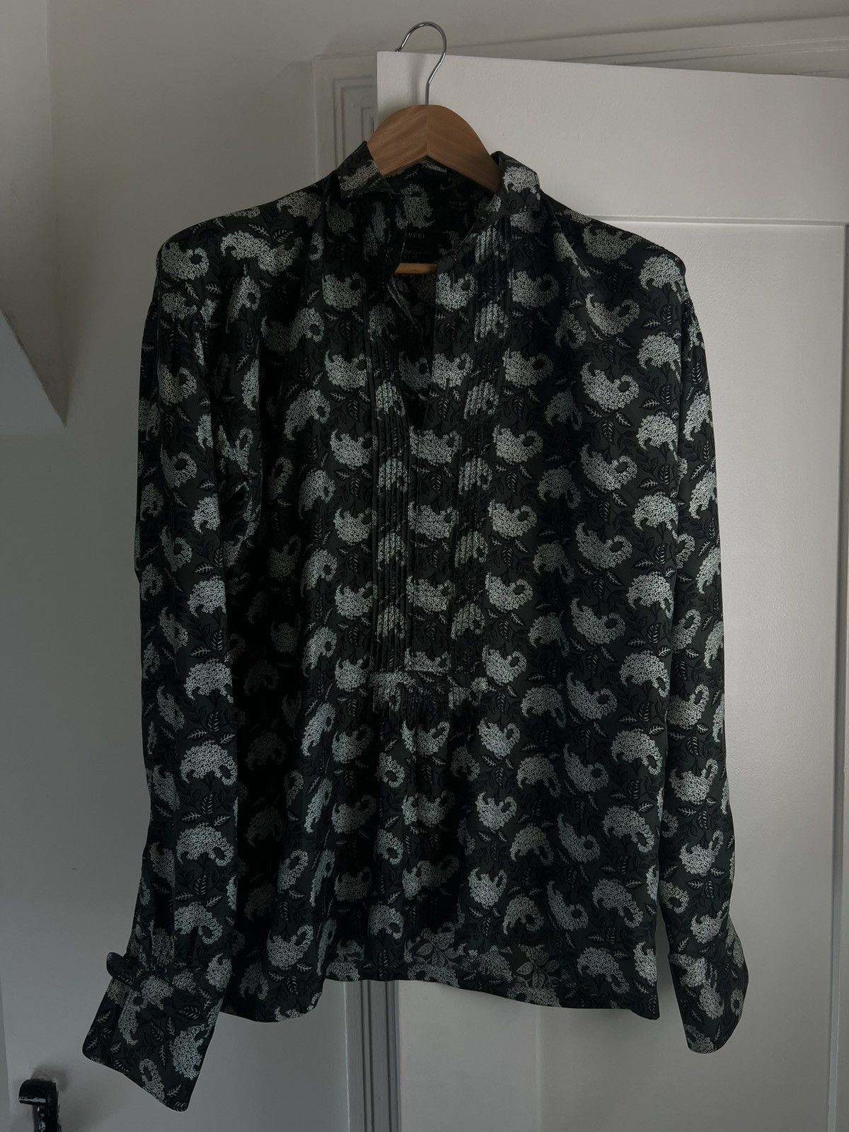 Gucci Gucci Paisley Silk Shirt Size US L / EU 52-54 / 3 - 1 Thumbnail