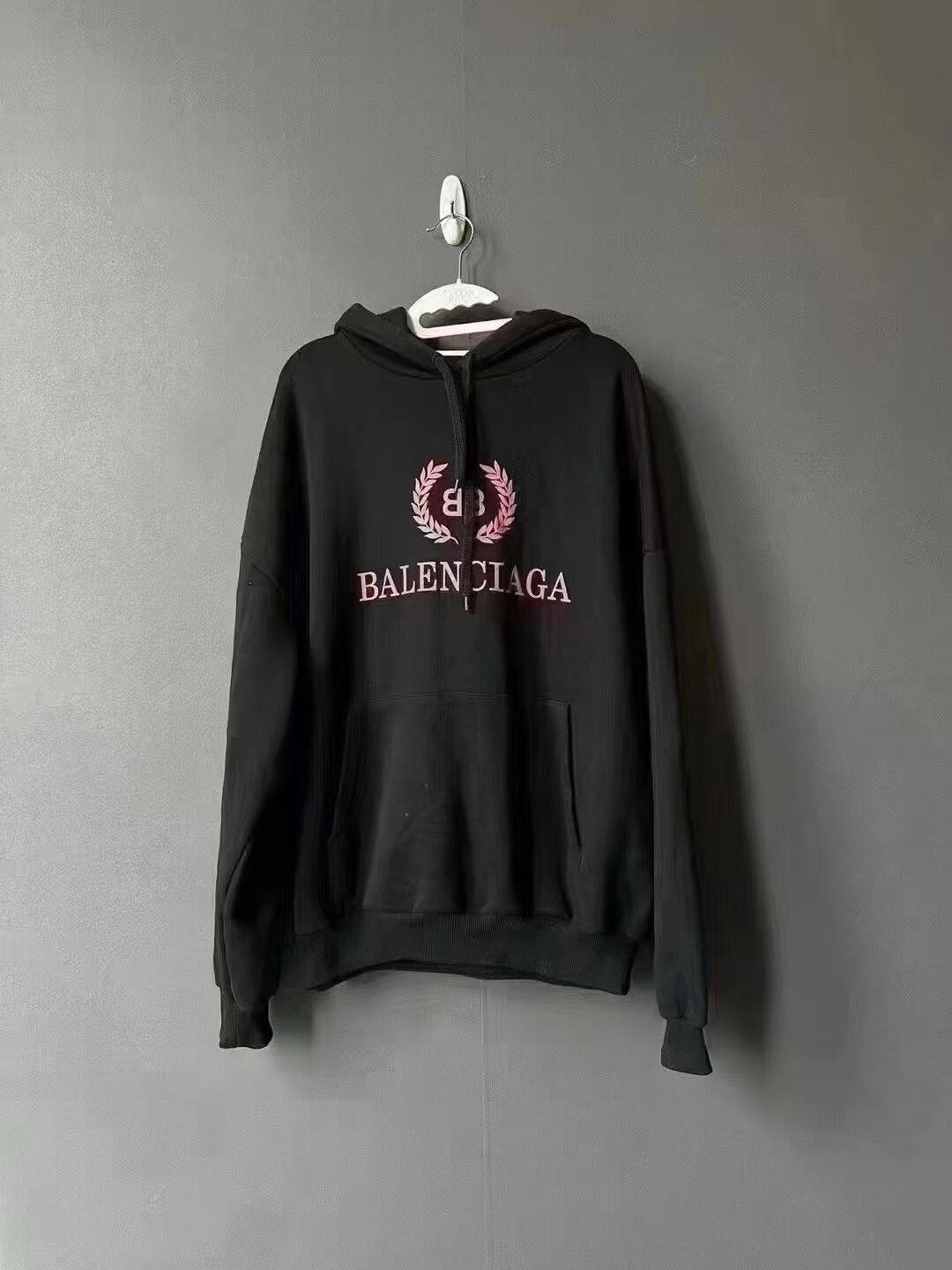 Balenciaga Black Pink Wheat Ear Hoodie