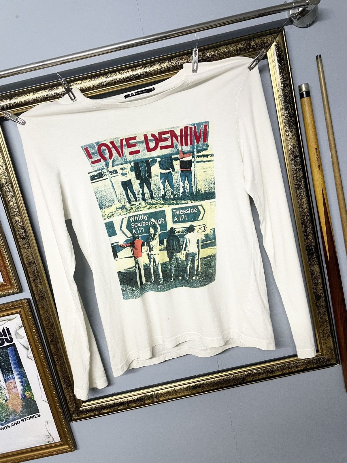 Hysteric Glamour Vintage Japan Designer Museum Design ‘LOVE DENIM’ Longsleeve Size US S / EU 44-46 / 1 - 2 Thumbnail