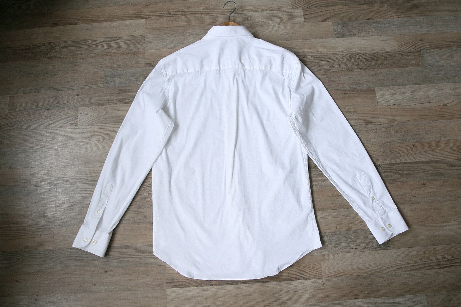 Armani Emporio Armani Italy White Stretch Cotton Shirt Size US M / EU 48-50 / 2 - 4 Thumbnail