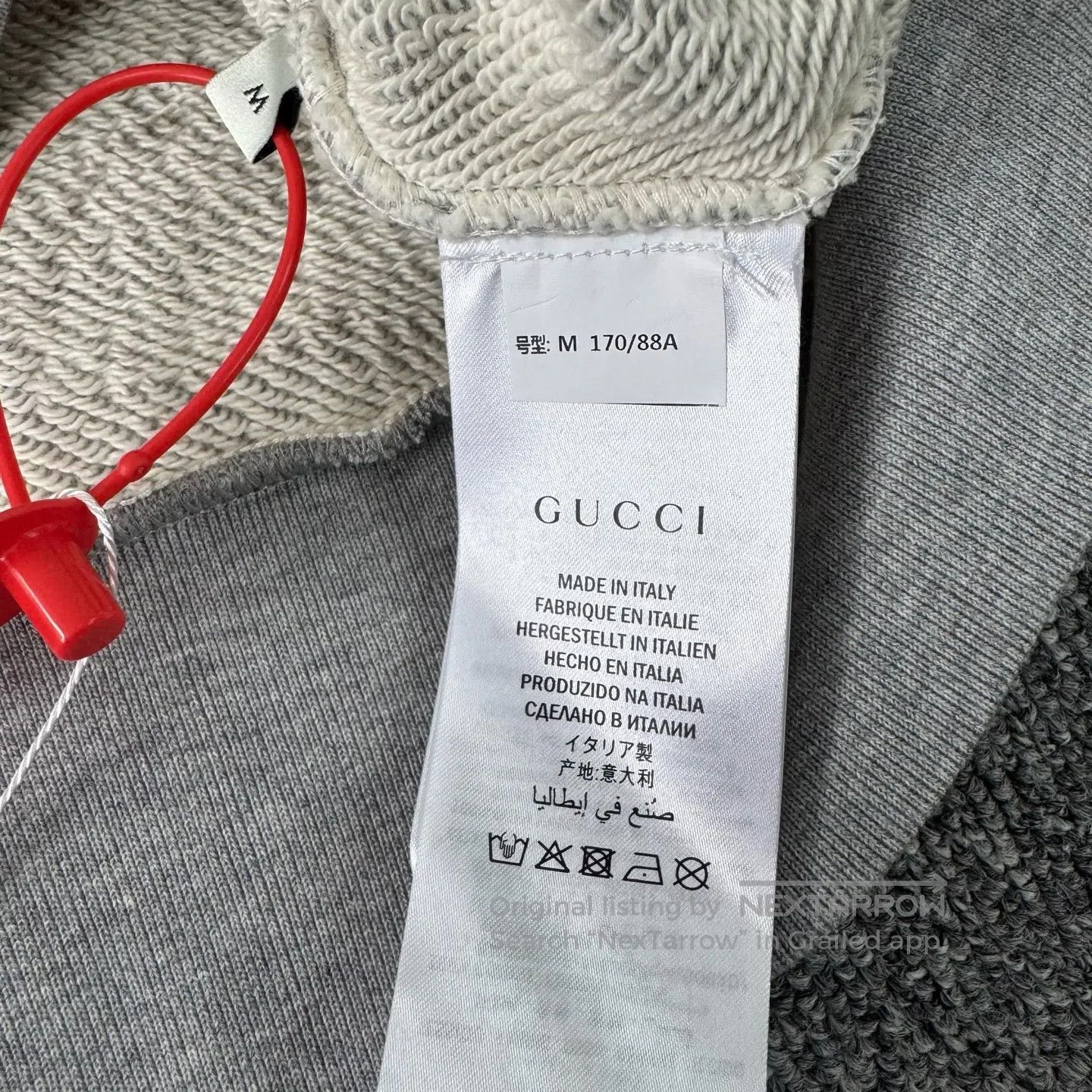 Gucci Guicci Bid Coordination Logo Round-neck hoodie| Size US M / EU 48-50 / 2 - 7 Thumbnail