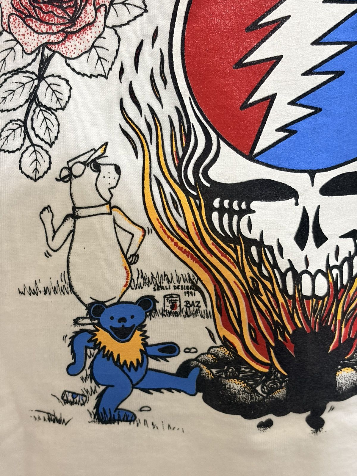 Band Tees Vintage 1991 Grateful Dead Snoopy Cartoon Size US S / EU 44-46 / 1 - 6 Thumbnail