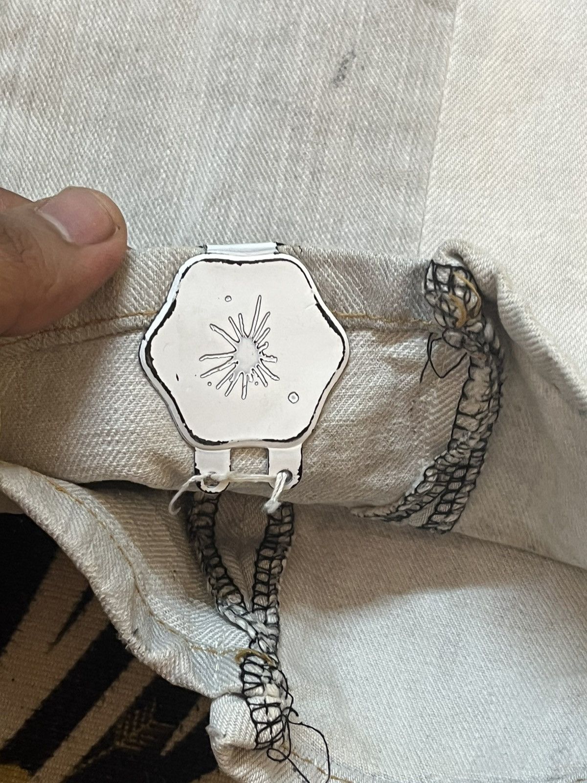 Maison MIHARA YASUHIRO Vintage Maison Mihara Yasuhiro Two Tone Dividing Seams denim Size US 35 - 12 Thumbnail