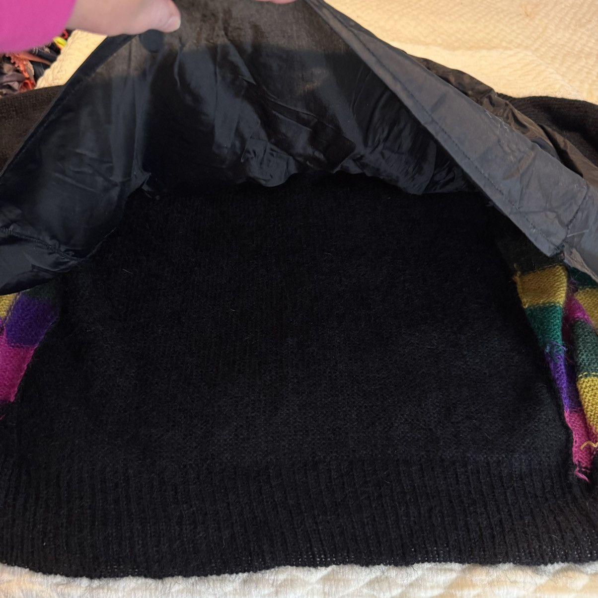 Other VTG 80s Premiere Wool Blend Button Down Color Sweater Large Size L / US 10 / IT 46 - 5 Thumbnail