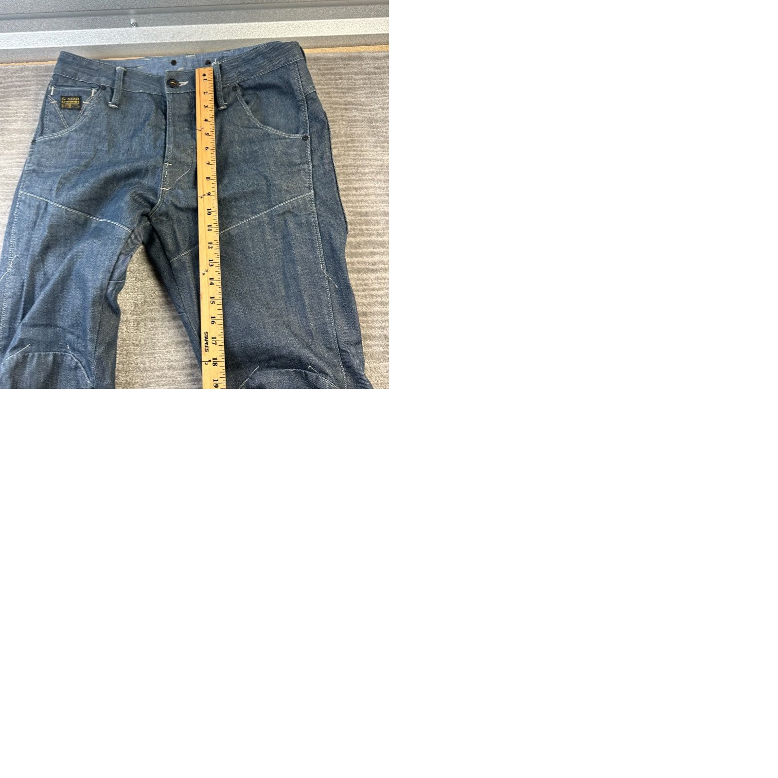 G-Star G Star Raw Jeans Mens 32x32 Blue Denim Pants 3D Tapered Biker Jeans G-Star Mens 32 Regular Blue Size US 32 / EU 48 - 9 Thumbnail