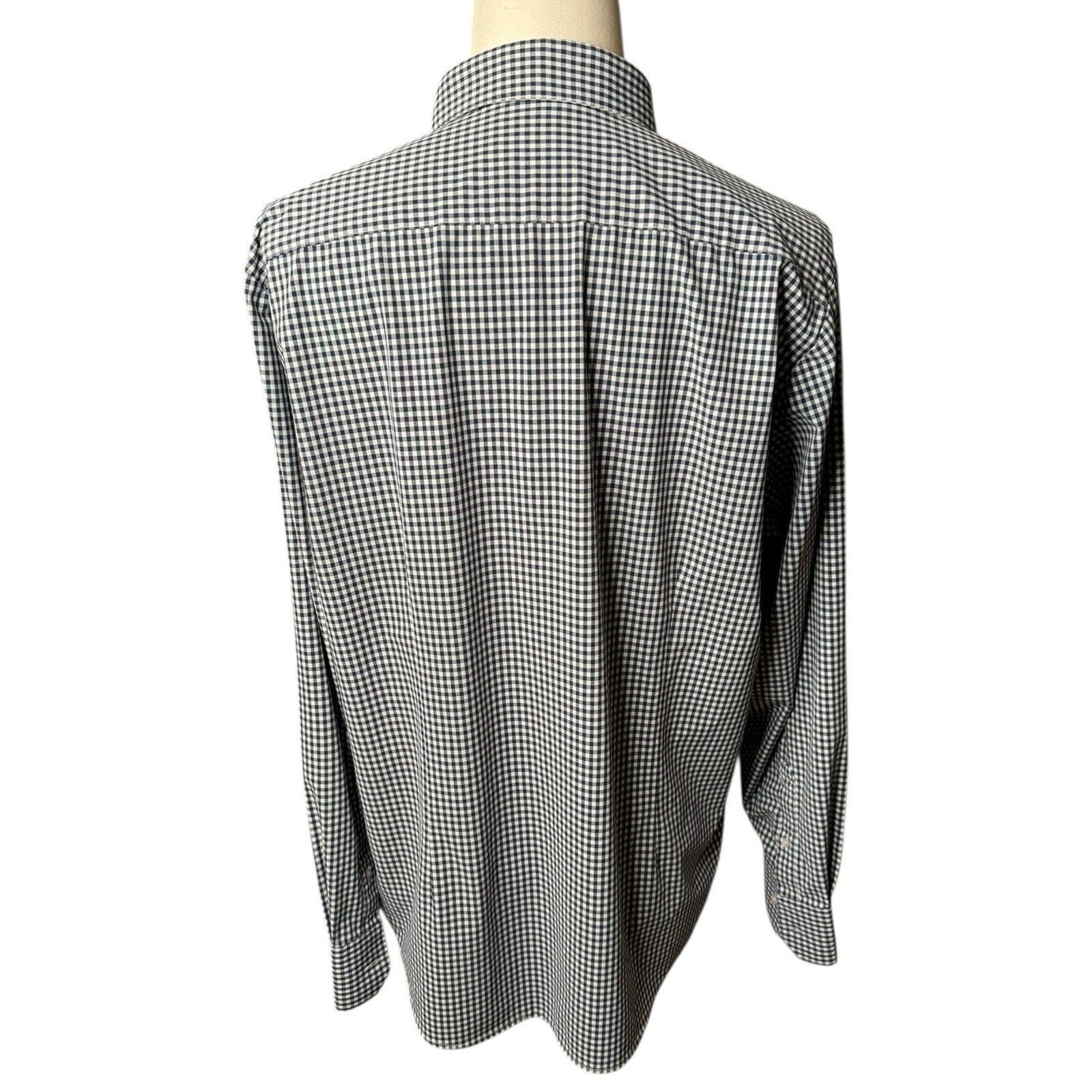 Mizzen+Main Mizzen + Main Leeward Navy Blue Gingham Button Down Shirt Size US XL / EU 56 / 4 - 5 Thumbnail