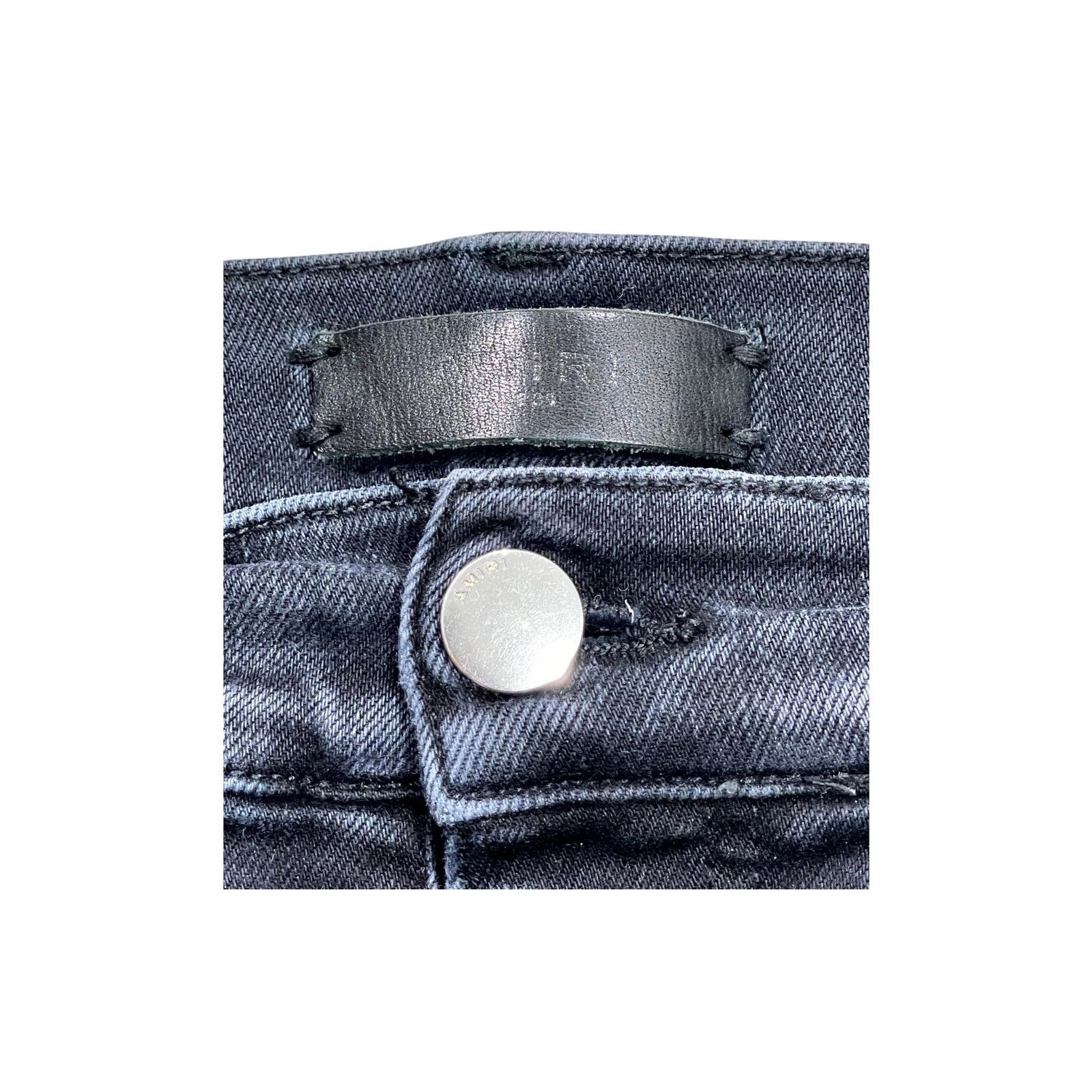 Amiri Amiri Plaid Thrasher Patch (Repaired) Black Wash Jeans Size US 38 / EU 54 - 4 Thumbnail