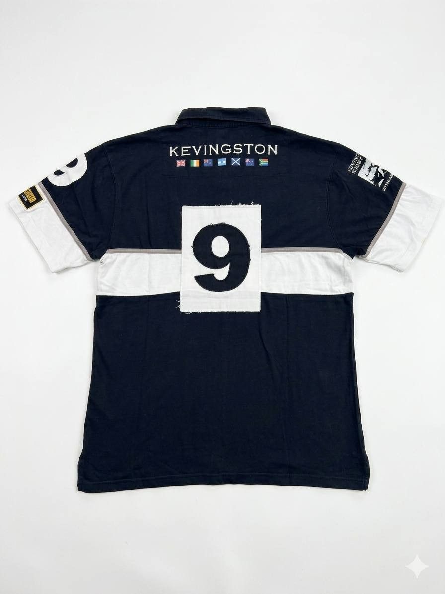 Vintage Kevingston New Zealand International Rugby Polo Shirt Size M Size US M / EU 48-50 / 2 - 2 Thumbnail