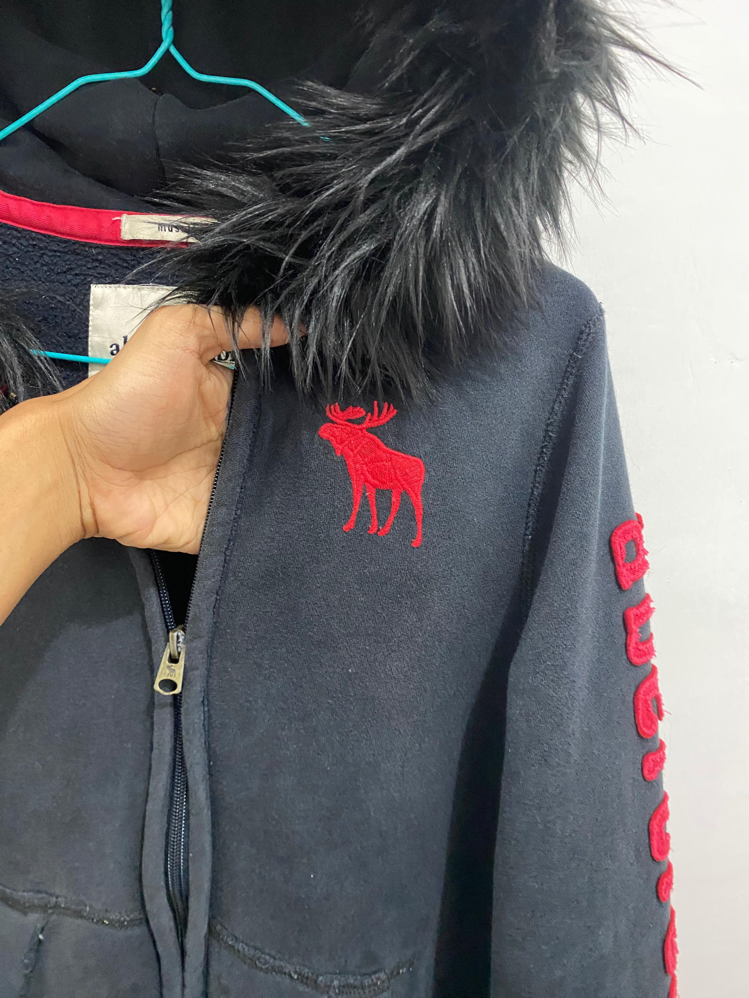 Abercrombie & Fitch Abercrombie & Fitch Fur Zipper Hoodie LGB Style Size US M / EU 48-50 / 2 - 7 Thumbnail