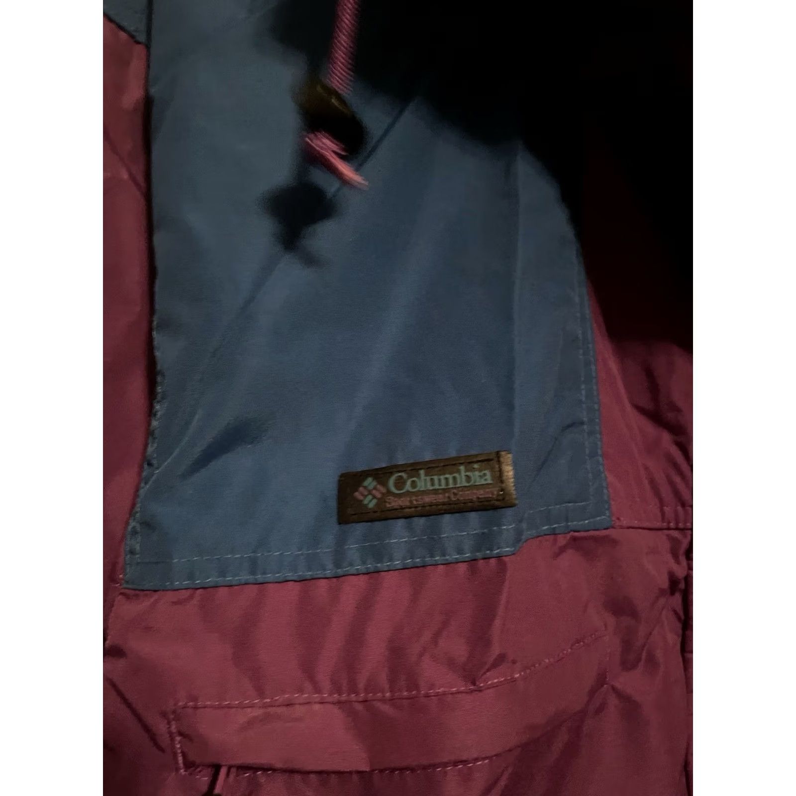Vintage Columbia 3-in-1 Jacket Coat Women Pockets Purple Vamoose Blue 3-in-1 D373 Medium M waist? Size M / US 6-8 / IT 42-44 - 4 Thumbnail